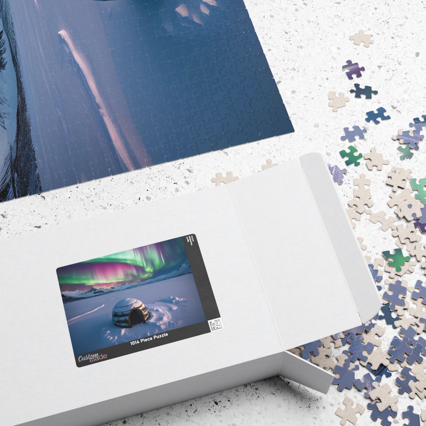 Aurora Borealis Jigsaw Puzzle - 110, 252, 520, 1014-piece Igloo Scenic Gift for Nature Lovers, Family Activity, Game Night, Cozy Gift Idea Puzzle The Puzzle Chest