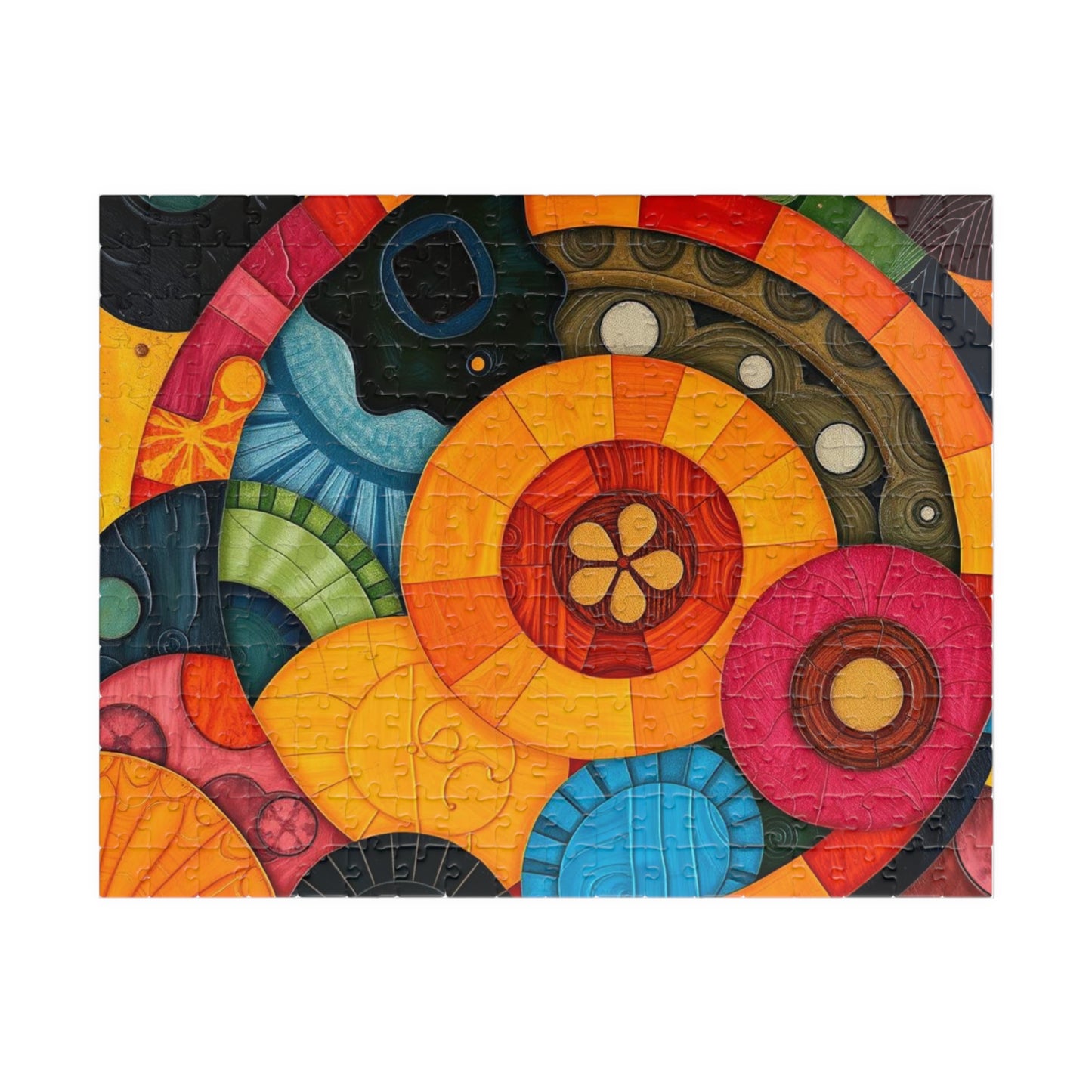 Vibrant Abstract Jigsaw Puzzle for Adults - Perfect for Family Game Night or Solo Fun, Gift for Art Lover, Home Entertainment 252 pcs (Horizontal) Puzzle The Puzzle Chest