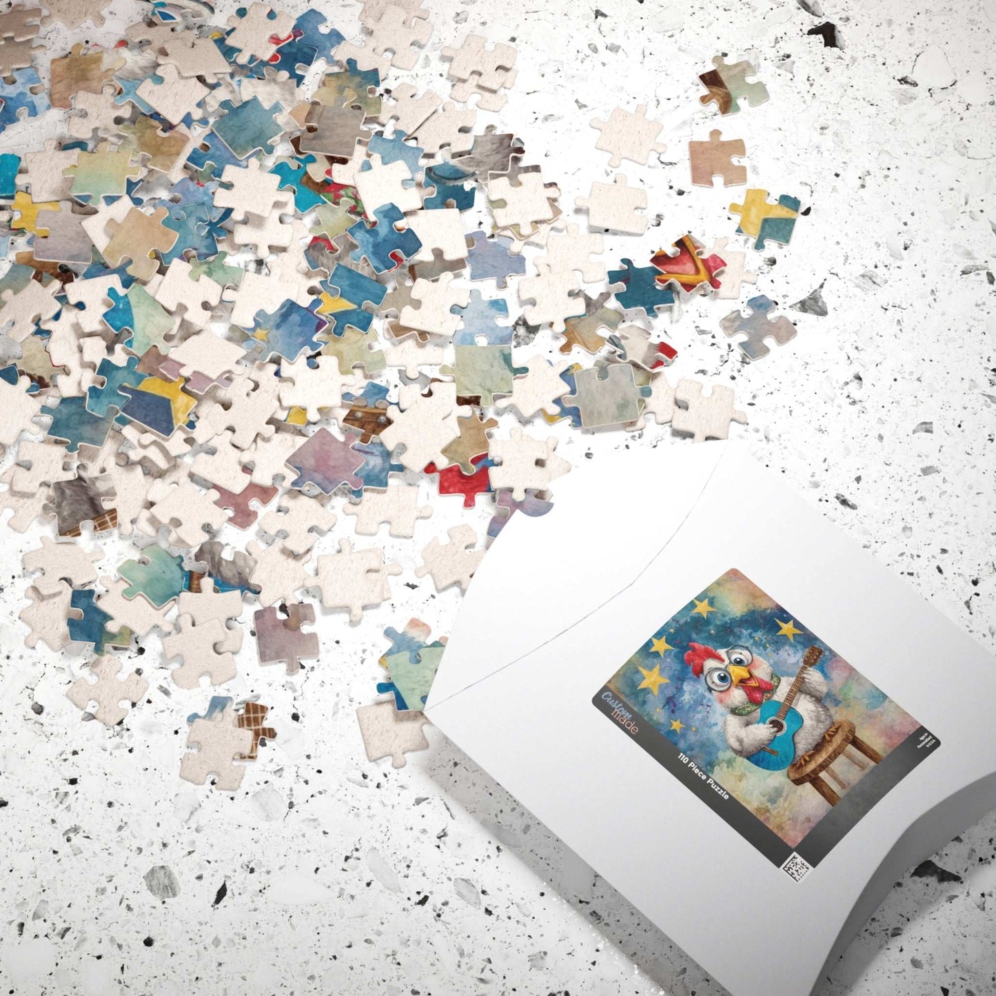 Chicken Musician Jigsaw Puzzle, Bird Game for Fun Family Activity, Gifts, Game Nights, Brain Teaser, Farm Animal Lover Puzzle The Puzzle Chest