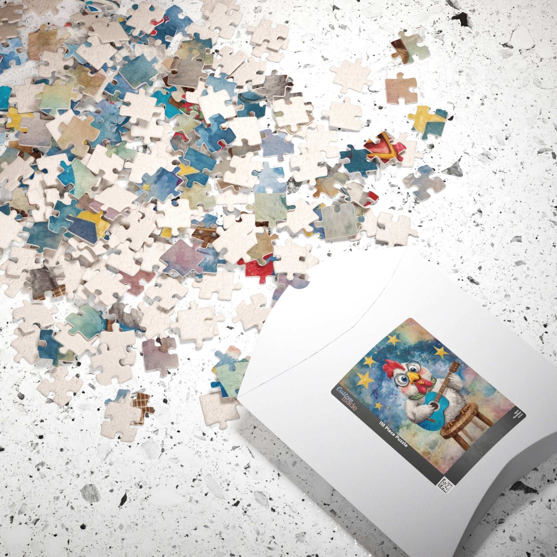 Chicken Musician Jigsaw Puzzle, Bird Puzzle, Farm Animal Theme Game Puzzle The Puzzle Chest