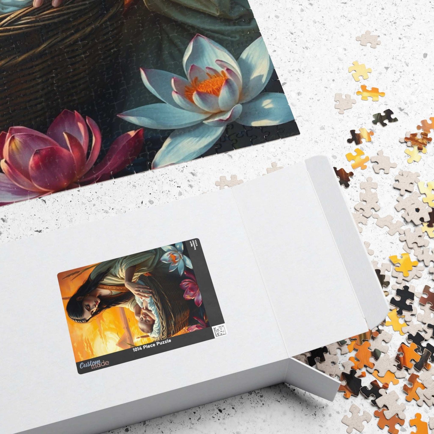 Christian Jigsaw Puzzle, Baby Moses Nile River Biblical Scene, Home Entertainment, Brain Teaser, Religious Puzzle Lover Gift for Friends Puzzle The Puzzle Chest