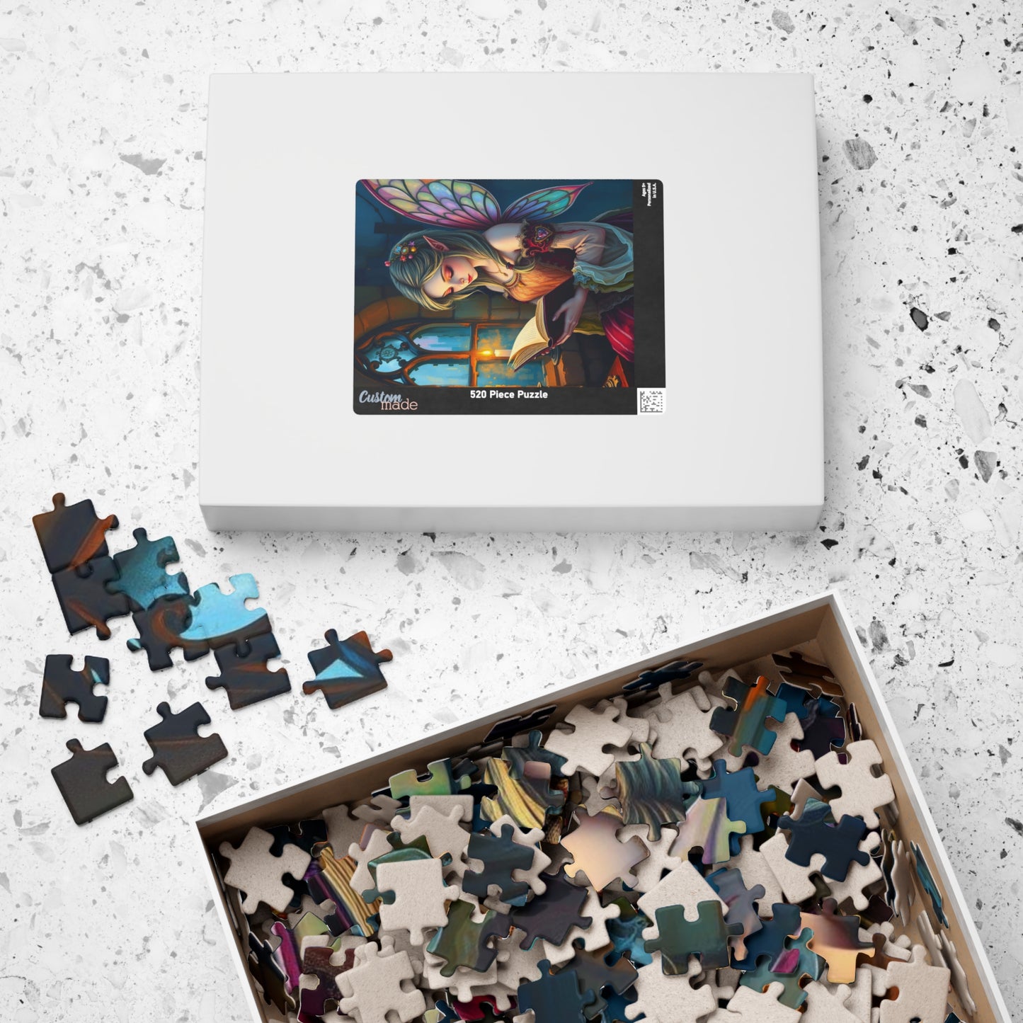 Bookish Fairy Jigsaw Puzzle - Reading by Candlelight, 110-1014 Piece Fantasy Game for Holiday Birthday Gift, Family Fun, Mindful Activity