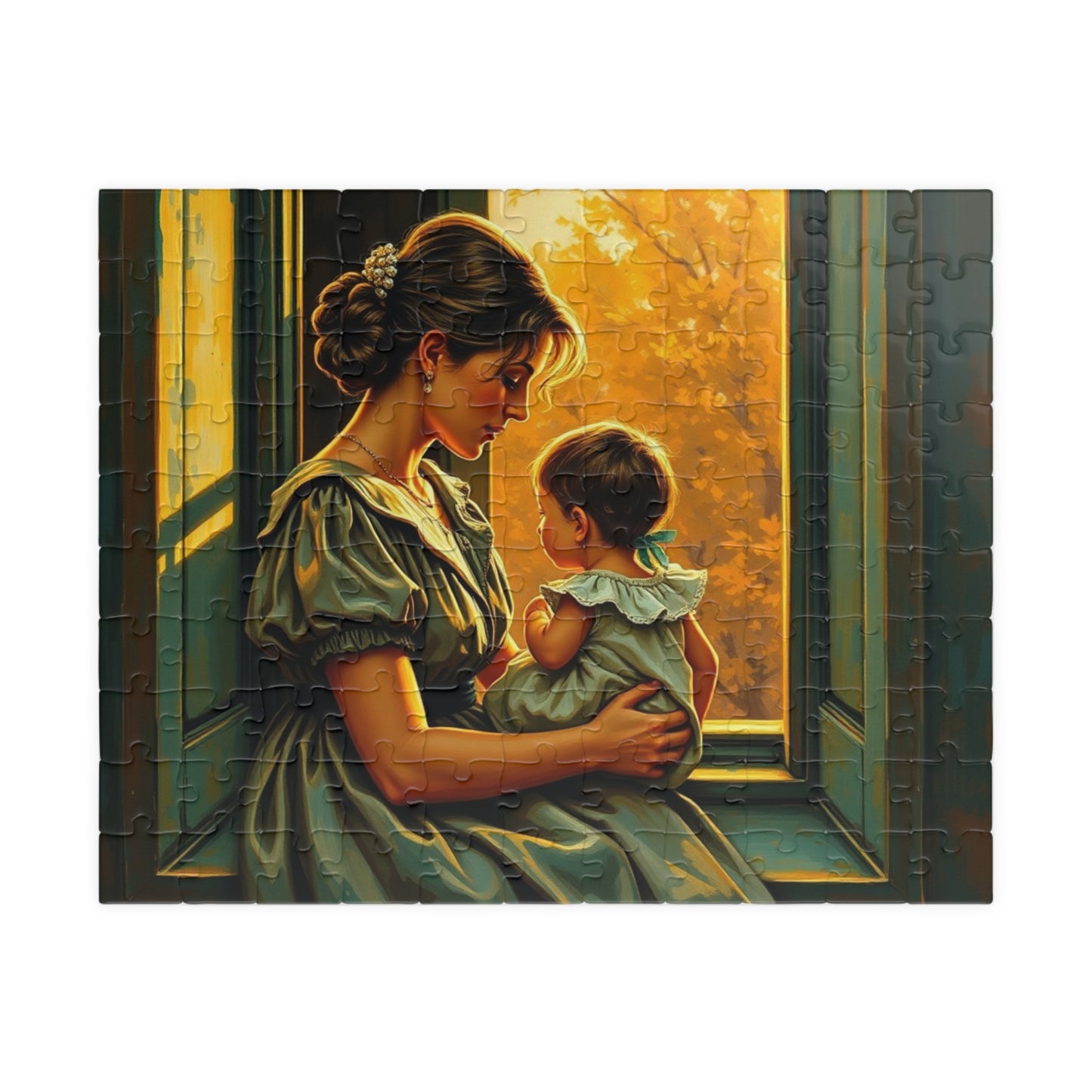 Heartwarming Mother and Child Puzzle - 110, 252, 520, 1014 Pieces, Family Bonding, Best Gift for Moms, Cozy Home Entertainment Brain Teaser 110 pcs (Horizontal) Puzzle The Puzzle Chest