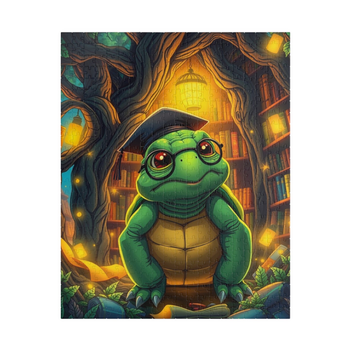 Whimsical Turtle Jigsaw Puzzle, Fun Gift for Adults, Educational Brain Teaser, Perfect for Family Game Night, Home Entertainment 520 pcs (Vertical) Puzzle The Puzzle Chest