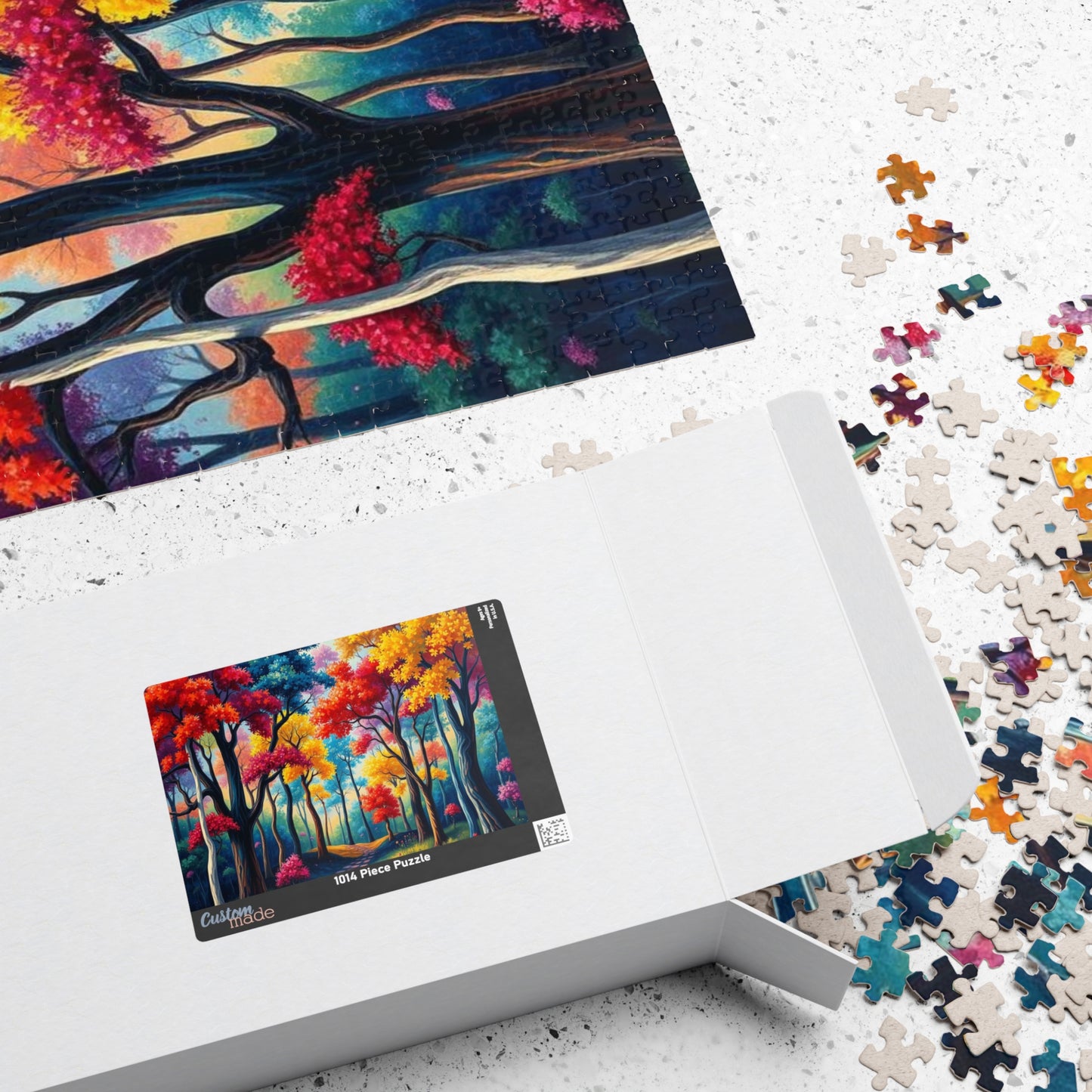 Autumn Woodland Puzzle - Landscape Jigsaw Game, Tranquil Fall Scenery, Family Game Night Gift for Nature Lover, Cozy Mindful Indoor Activity Puzzle The Puzzle Chest