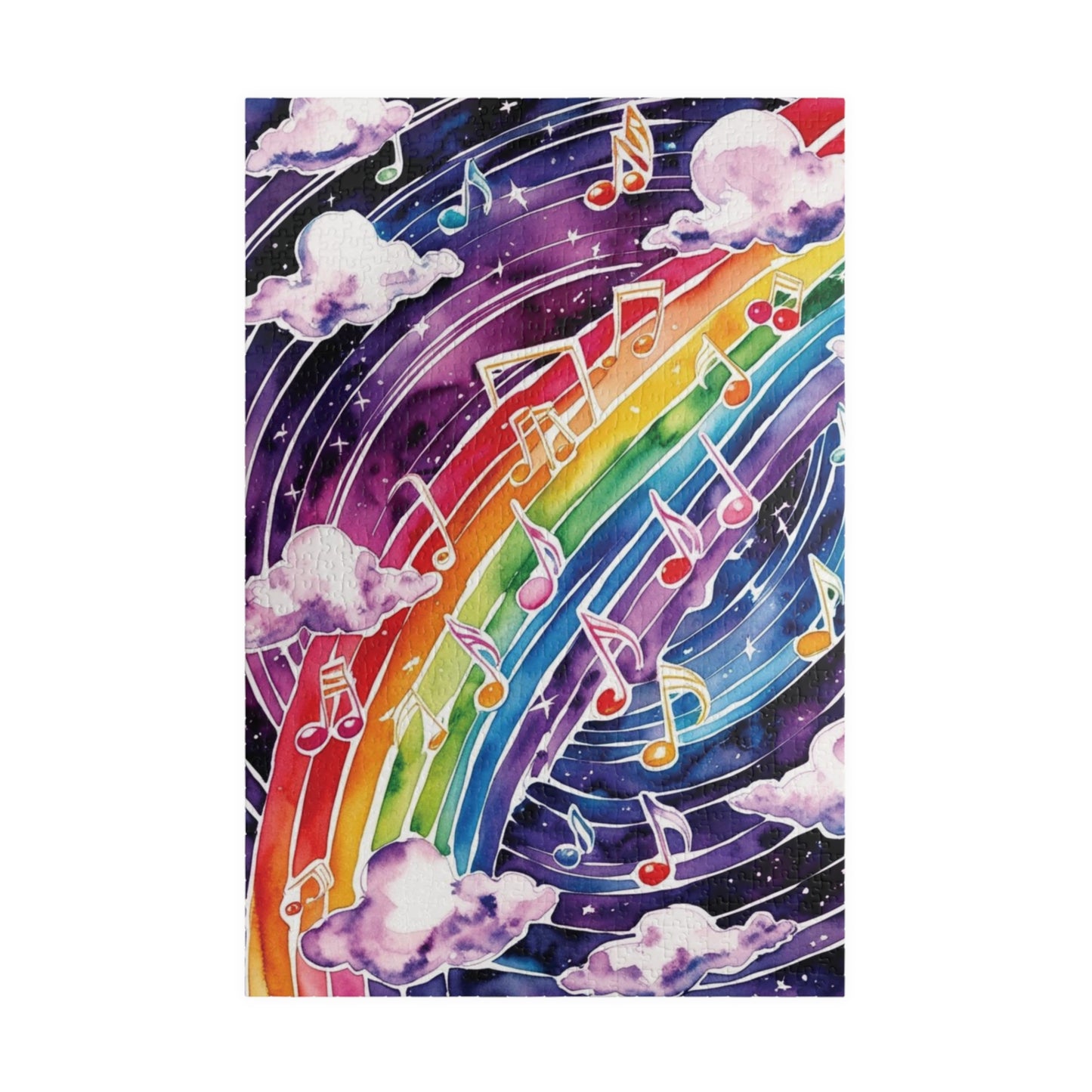 Musical Galaxy Puzzle, Music Nebula Trippy Jigsaw, Music Lover Unique Gift Idea, Mindfulness Activity, Relaxing Hobby, Family Entertainment 1014 pcs (Vertical) Puzzle The Puzzle Chest