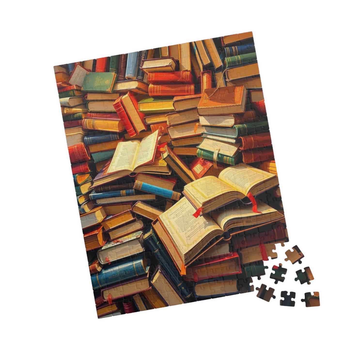 Book Lover's Jigsaw Puzzle Fun - Chaotic Collage, Ideal for Cozy Home Activity, Family Bonding Time Brain Teaser, Gift for Readers Puzzle The Puzzle Chest