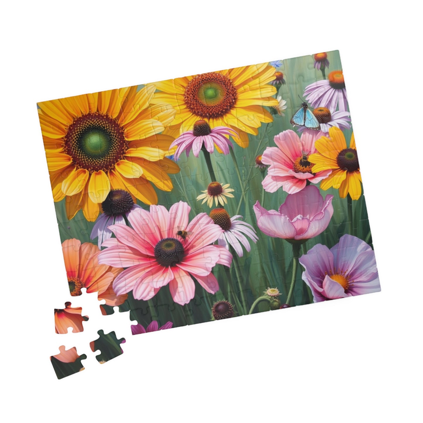 Floral Delight Jigsaw Puzzle - 110-1014 Piece | Perfect Gift for Nature Lover, Home Entertainment, Mindfulness Activity, Indoor Game Puzzle The Puzzle Chest