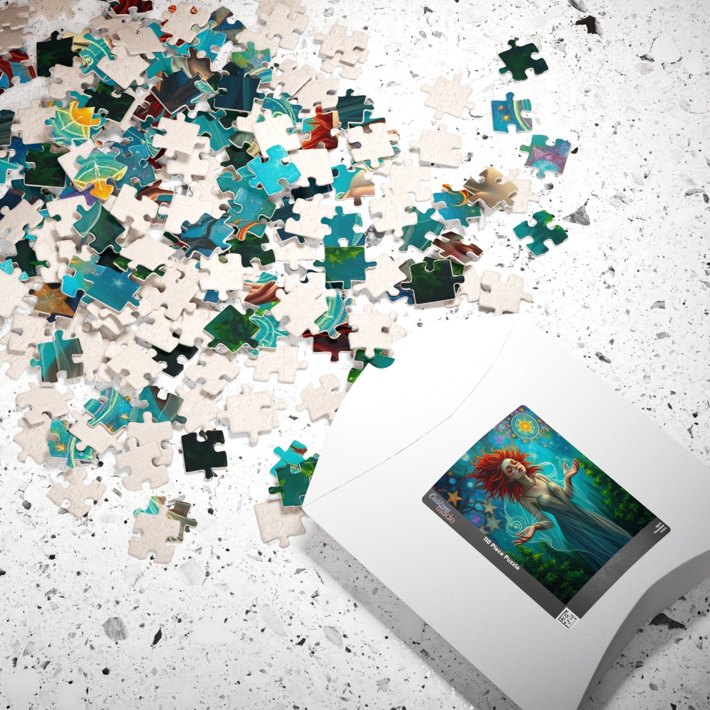 Otherworldly Witch Puzzle, 110-1014 Piece Galaxy and Forest Scene Jigsaw Game, Fantasy Art, Family Activity, Puzzle Lover Gift, Relaxation