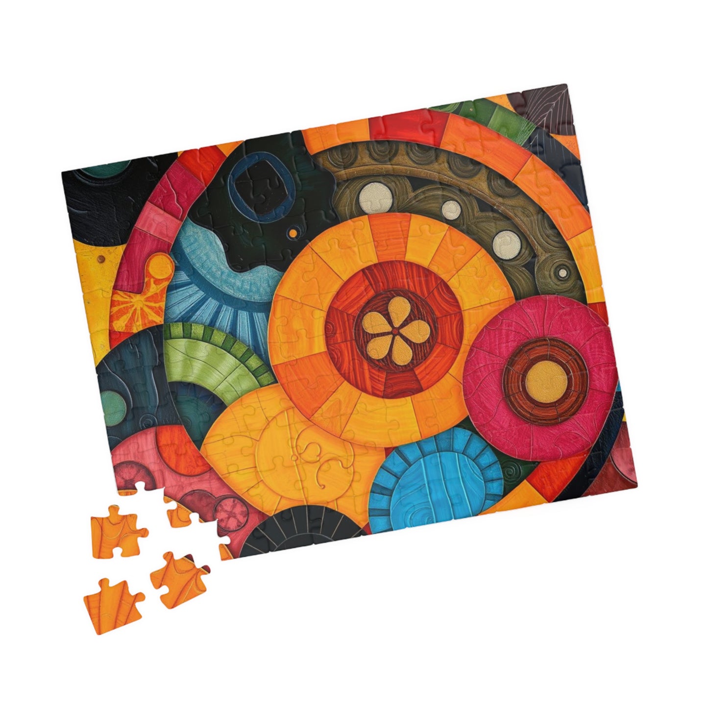 Vibrant Abstract Jigsaw Puzzle for Adults - Perfect for Family Game Night or Solo Fun, Gift for Art Lover, Home Entertainment Puzzle The Puzzle Chest