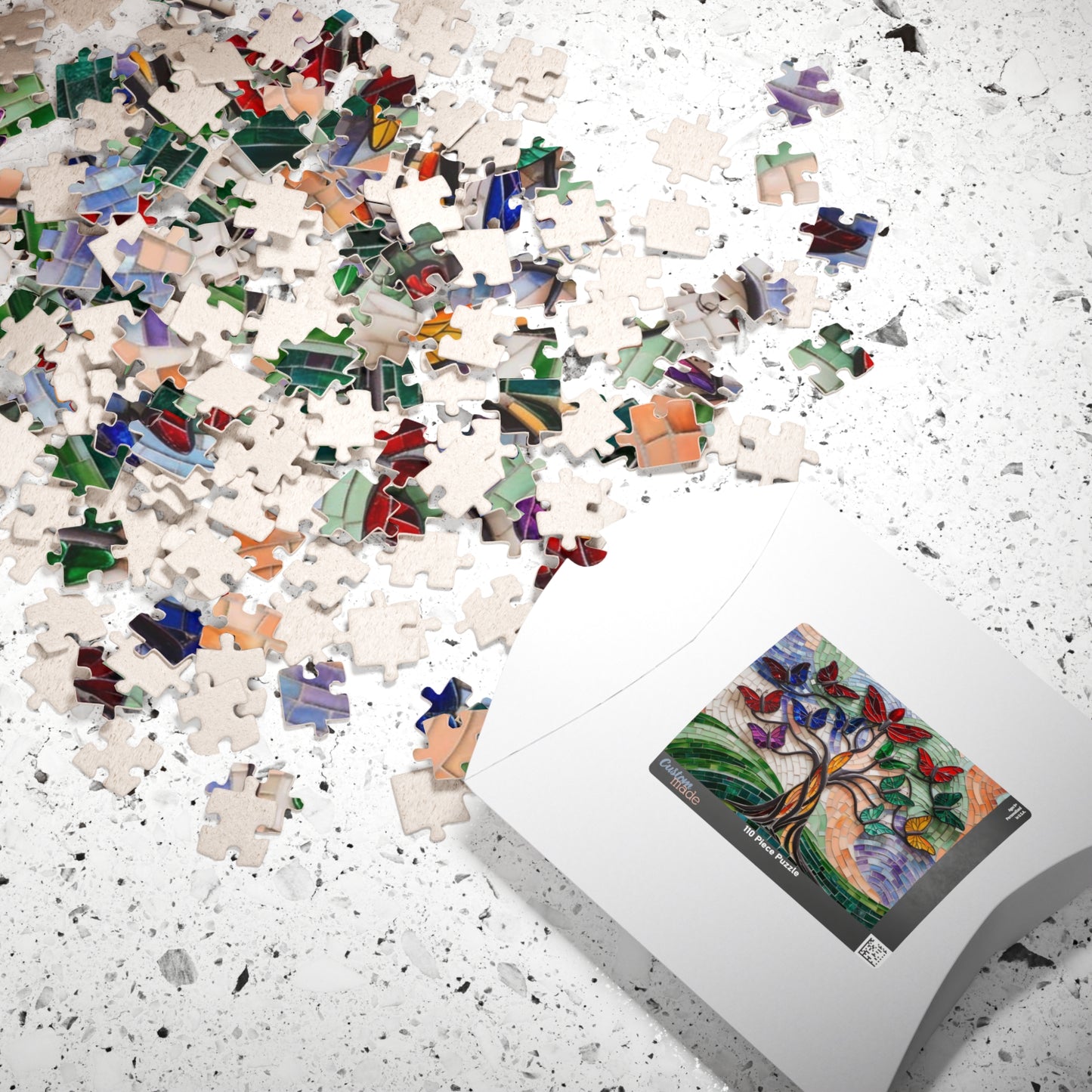 Mosaic Butterfly Tree of Life Jigsaw Puzzle Puzzle The Puzzle Chest