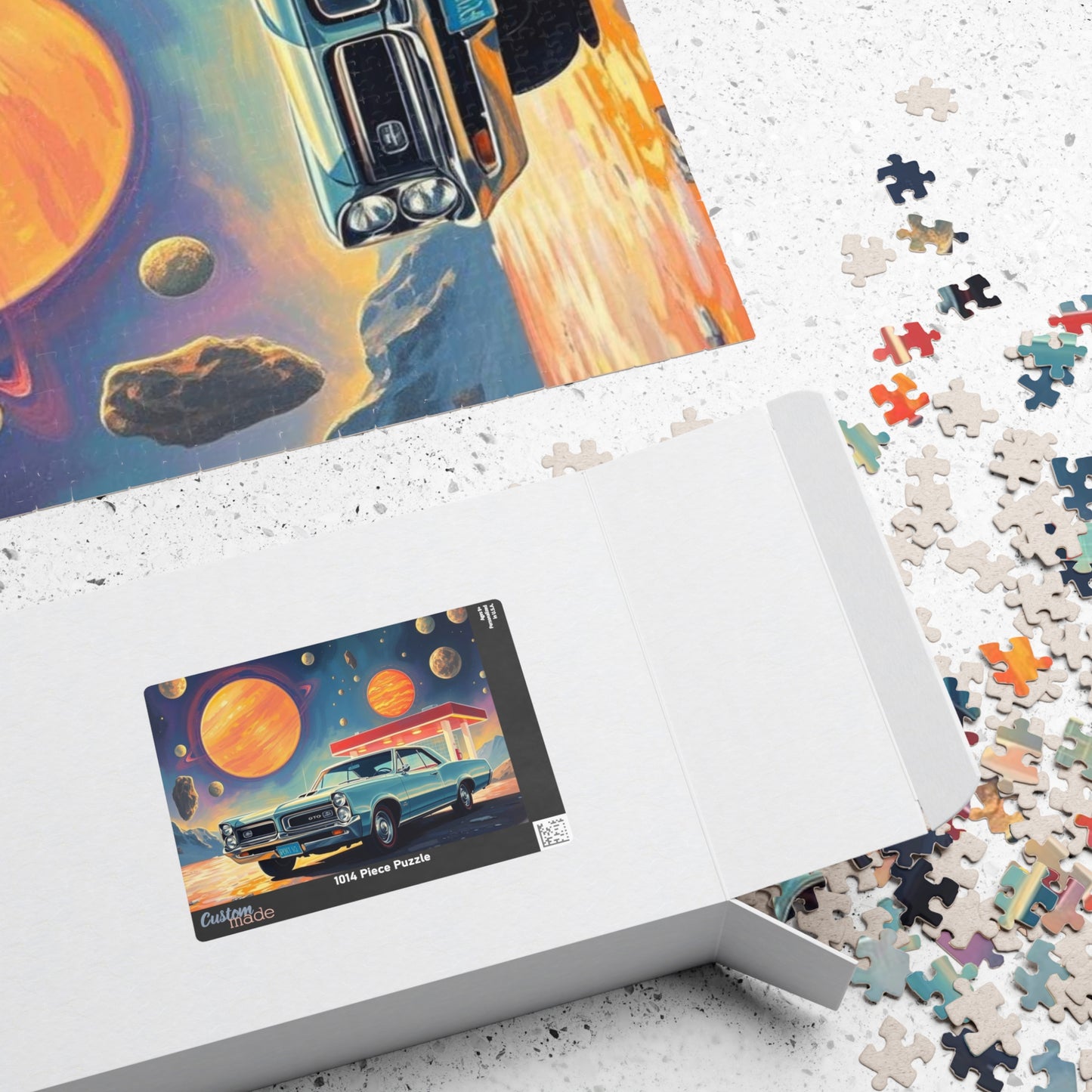 Vintage Car Space Puzzle - Ideal for Car Lovers & Puzzle Enthusiasts, Great Gift for Christmas, Birthdays, Family Fun Night, 110-1014 pieces Puzzle The Puzzle Chest