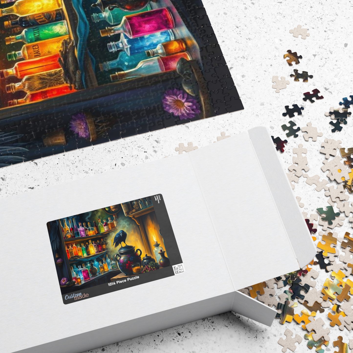 Mystical Potion Puzzle, Enchanting Jigsaw for Adults, Cozy Game Night Entertainment, Halloween Gift, Home Decor, Creative Activity The Puzzle Chest