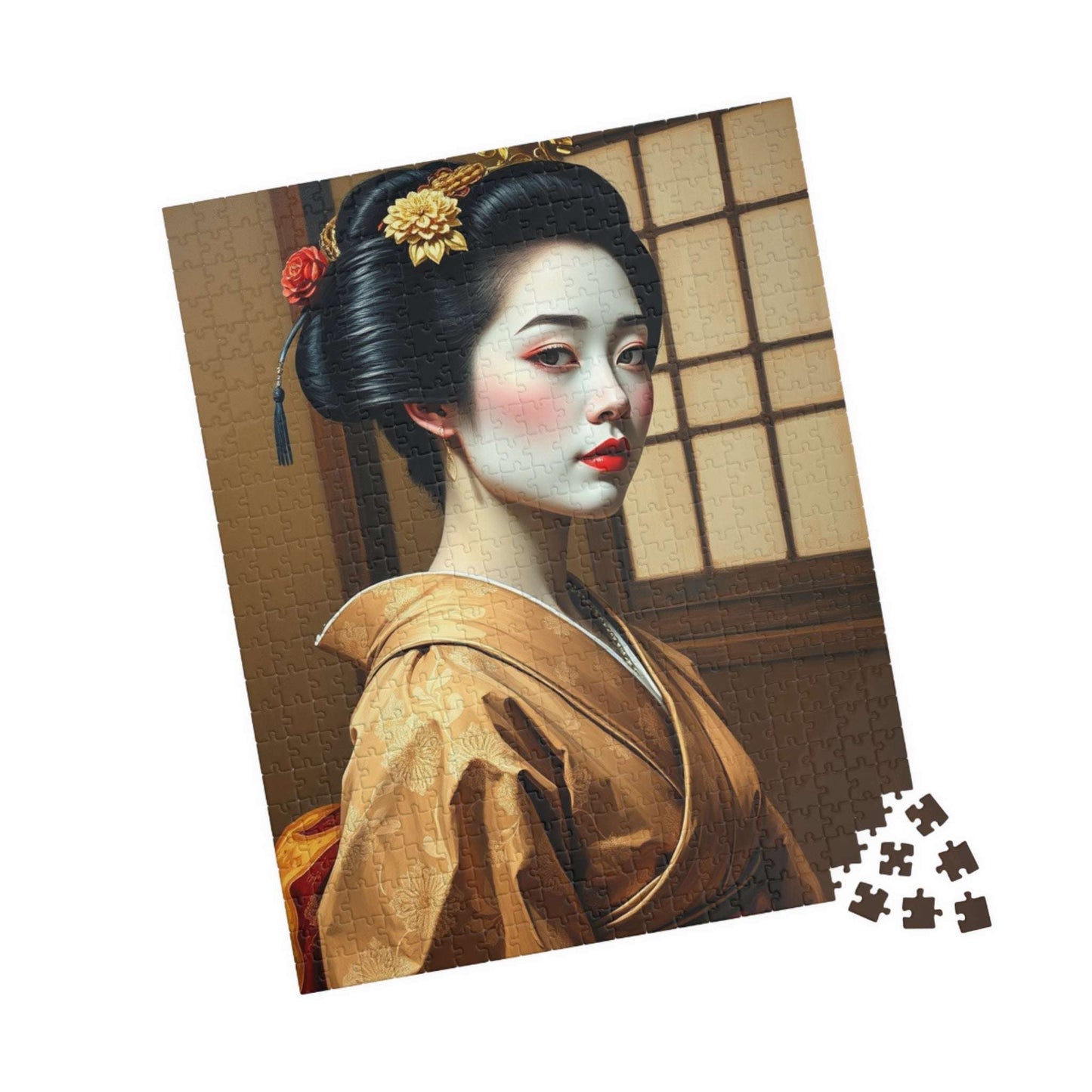 Jigsaw Puzzle, Geisha in Japanese House Design, 110 252 520 1014-piece, Meditation Game, Mind Challenge, Indoor Activity, Staycation Fun, Puzzle The Puzzle Chest