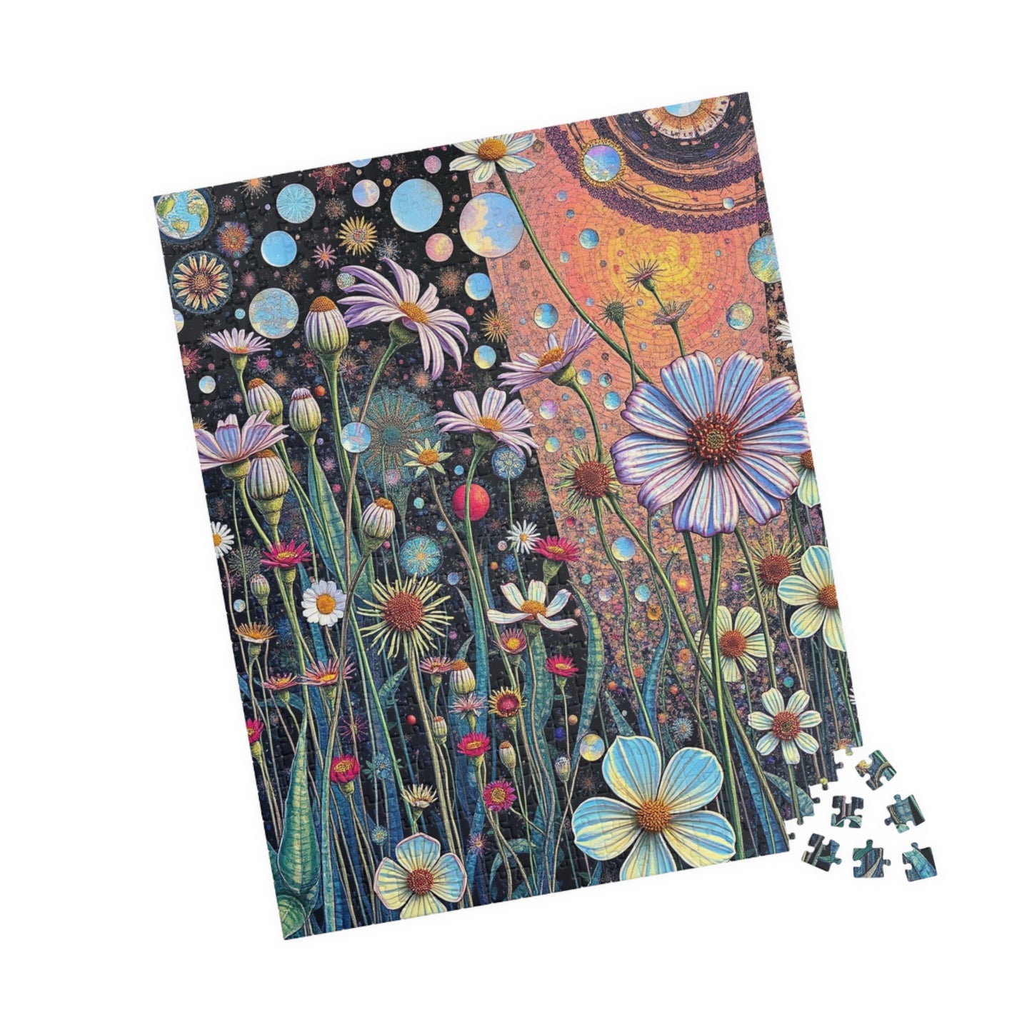 Colorful Floral Puzzle, Flower Jigsaw Puzzle for Adults, Fun Family Activity, Gift for Nature Lovers, Mindful Relaxation, Home Entertainment Puzzle The Puzzle Chest