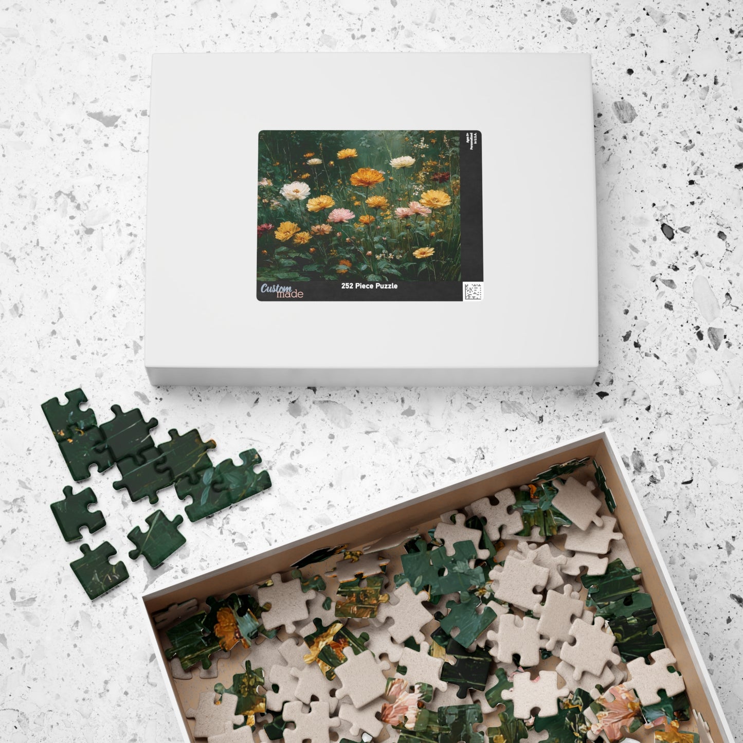 Floral Jigsaw Puzzle Game Perfect for Nature Lovers, Family Fun, Gifts, Home Decor, Brain Teaser