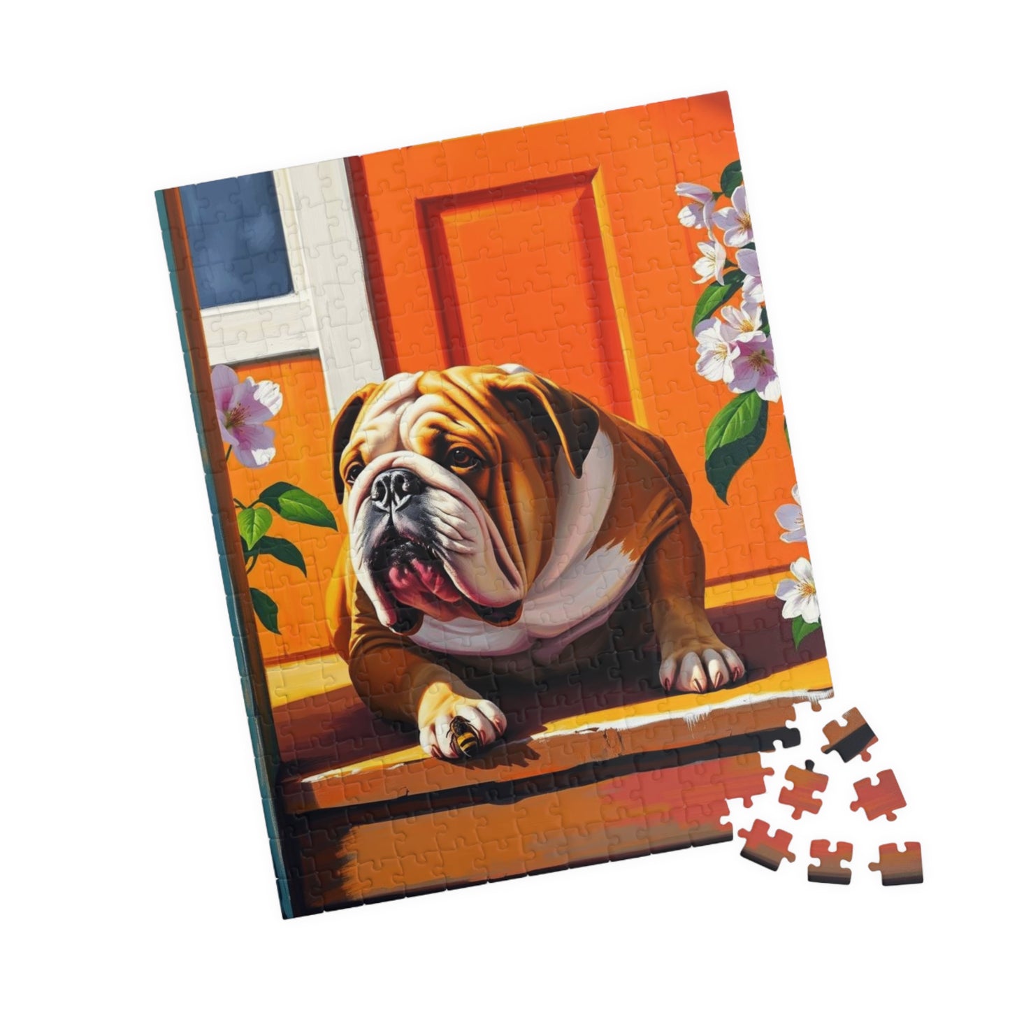 Bulldog Jigsaw Puzzle - Pet Themed Activity, Perfect for Family Fun, Creative Home Entertainment, Gift for Friends and Dog Lovers Puzzle The Puzzle Chest