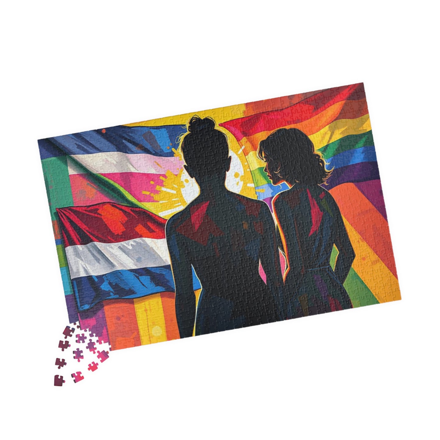 Shine Through Jigsaw Puzzle - A Puzzle of Pride, Pride Flags Puzzle, 110-1014 Piece Jigsaw for Family Fun, LGBTQ+ Gift, Group Activities Puzzle The Puzzle Chest