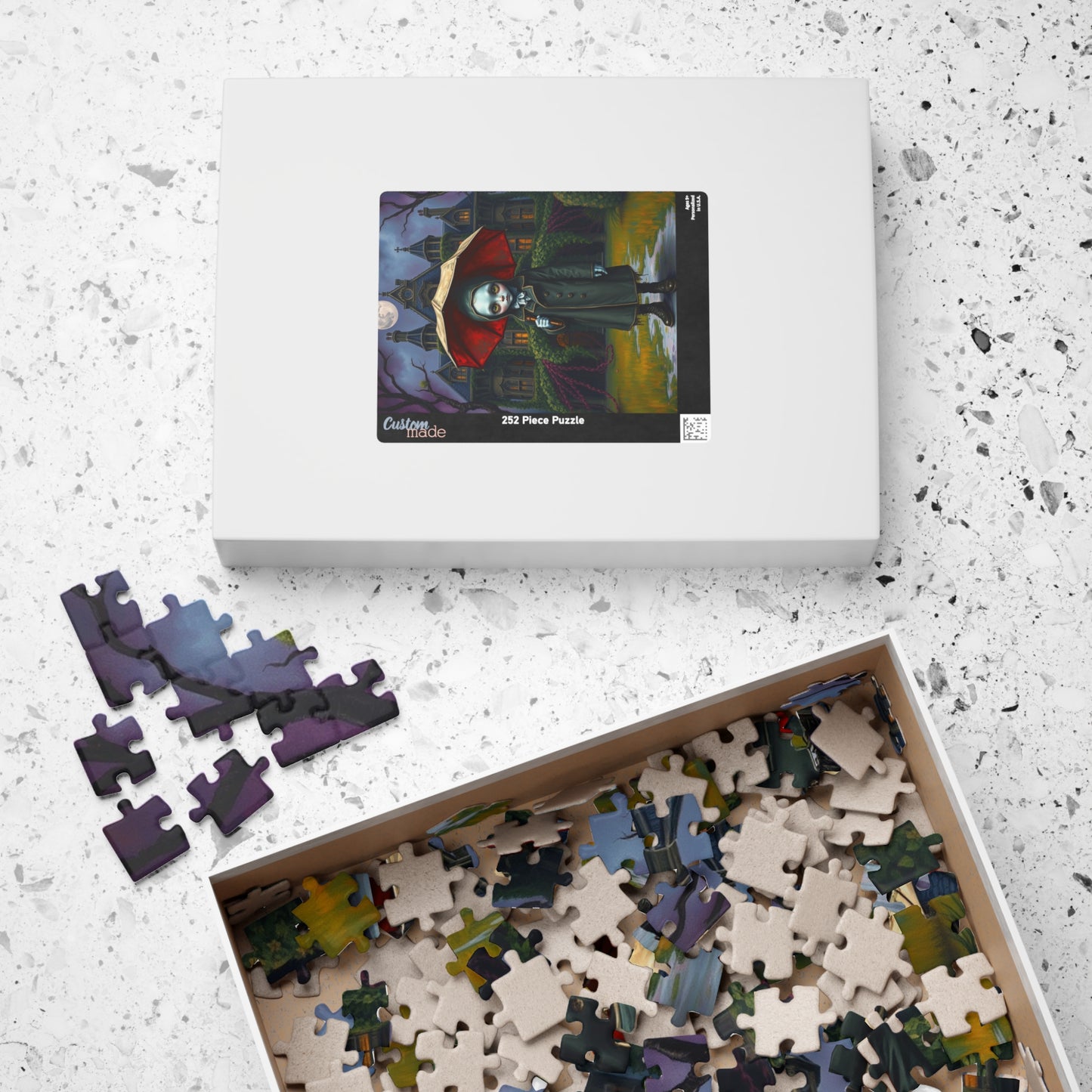 Spooky Gothic Puzzle, Victorian Orphan Illustration Jigsaw Game, Mysterious Halloween Gift, Fun Family Activity, 110 252 520 1014-piece Puzzle The Puzzle Chest