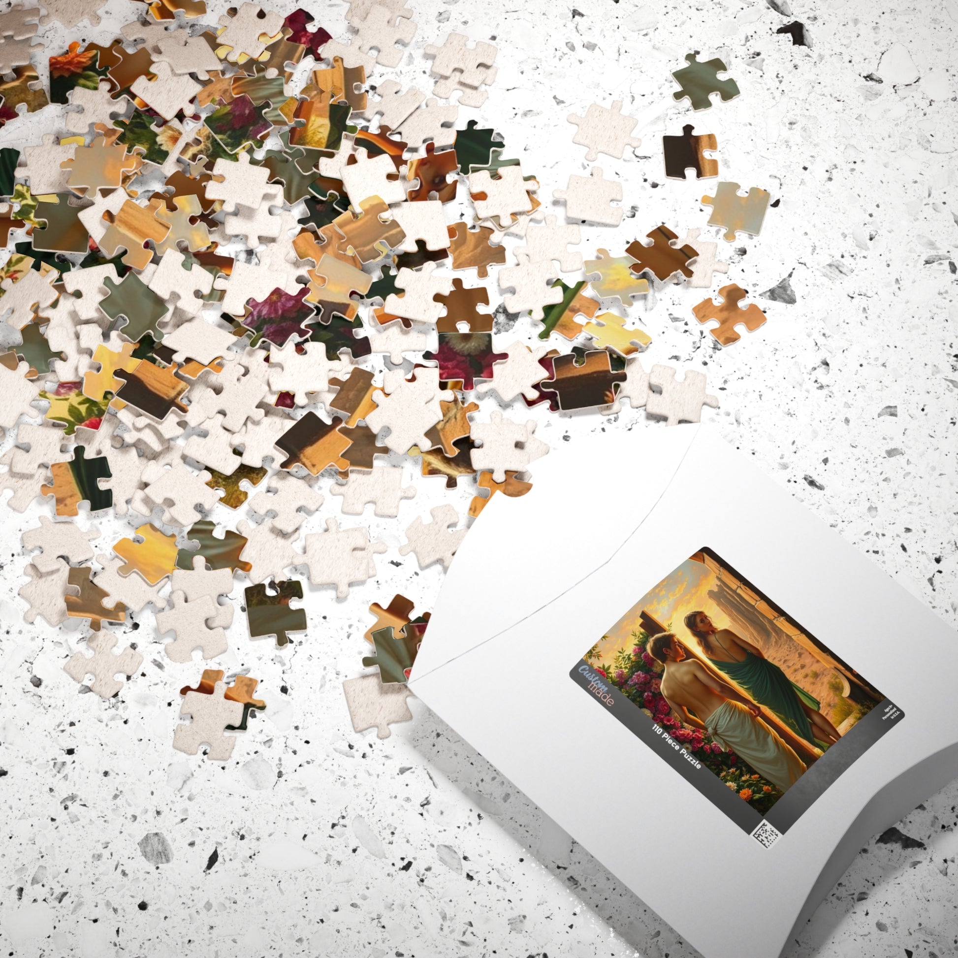 Religious Jigsaw Puzzle - Adam and Eve Leaving the Garden of Eden, Christian Puzzle Lover Gift for Friend, Mindful Family Activity, Solo Fun Puzzle The Puzzle Chest