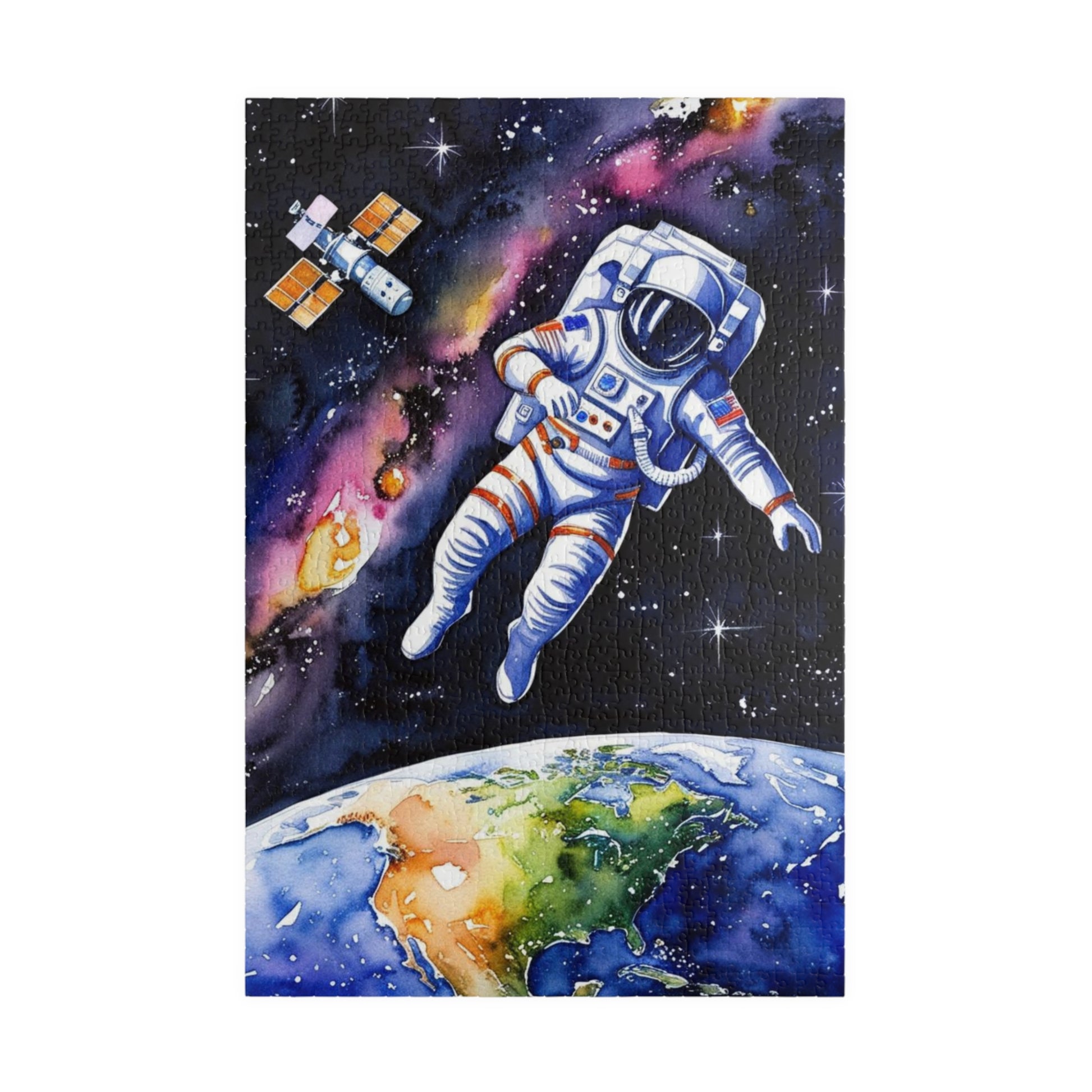 Astronaut Space Puzzle, Cosmic Jigsaw Game Relaxation and Mindfulness for Space Enthusiasts and Puzzle Lovers Fun Space-Themed Activity 1014 pcs (Vertical) Puzzle The Puzzle Chest