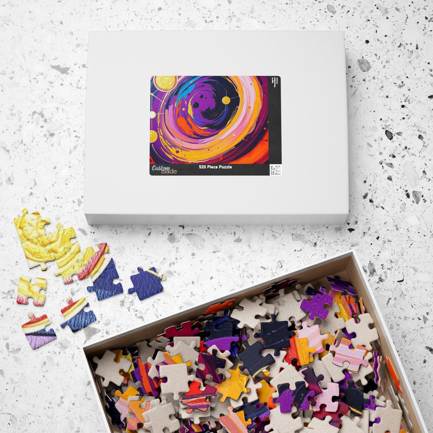 Cosmic Swirl Abstract Puzzle, Space Art Jigsaw Game, Celestial Puzzle, Gift for Astronomy Lover, Family Game Night, Home Decor, Brain Teaser Puzzle The Puzzle Chest