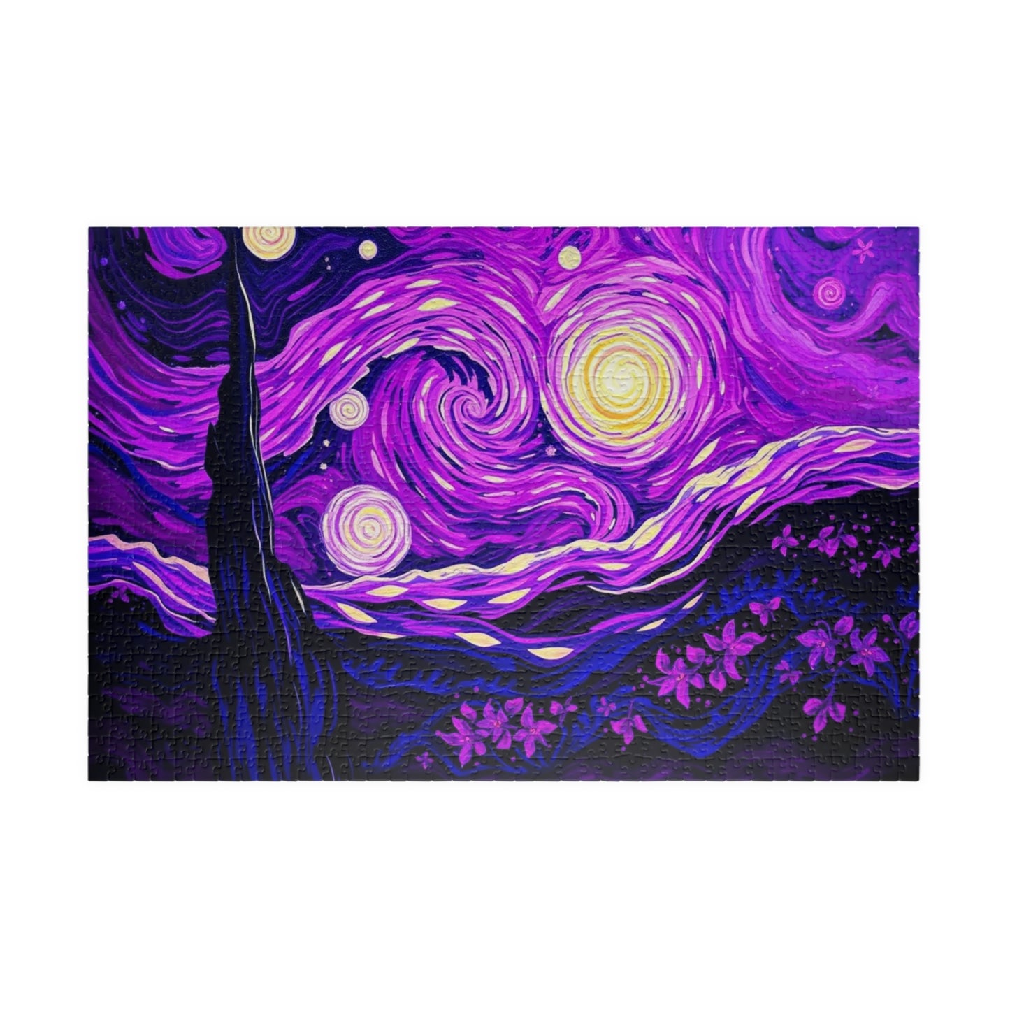 Starry Night Jigsaw Puzzle, Relaxing Art Puzzle for Adults, Home Entertainment Gift for Art Lover Family Game Nights 1014 pcs (Horizontal) Puzzle The Puzzle Chest