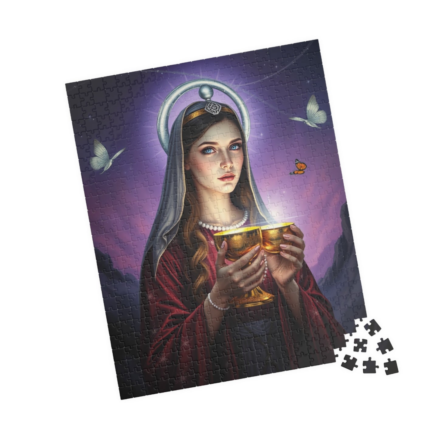 Radiant Priestess Puzzle, Enchanting Mythical Maiden 110-1014 Piece Jigsaw Game, Best Gift for Art Lovers, Family Fun, Home Decor, Unique Puzzle The Puzzle Chest