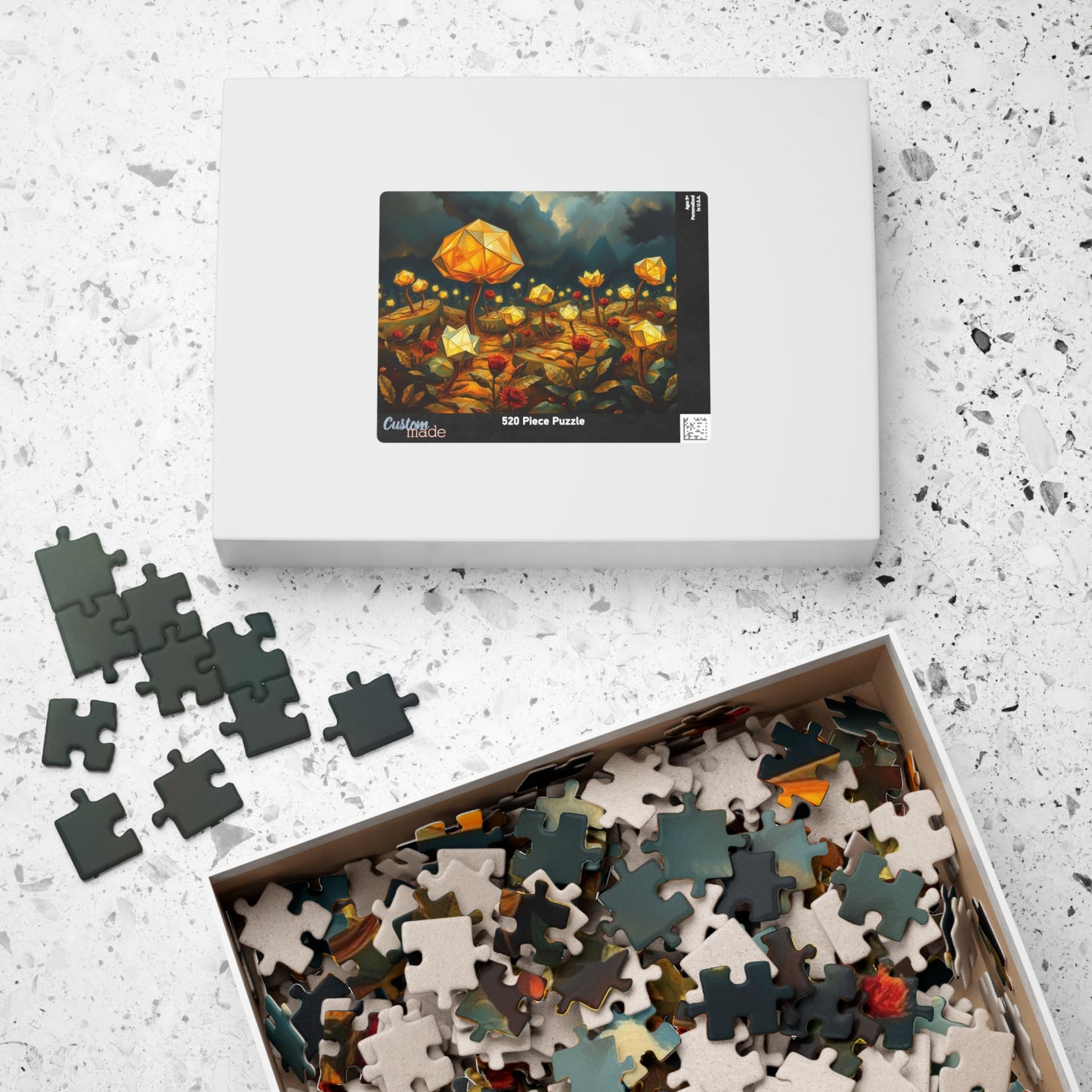 Magical Floral Jigsaw Puzzle - 110, 252, 520, 1014-piece, Perfect for Family Game Night, Gift for Art Lover, Fun Home Entertainment, Mindful Puzzle The Puzzle Chest