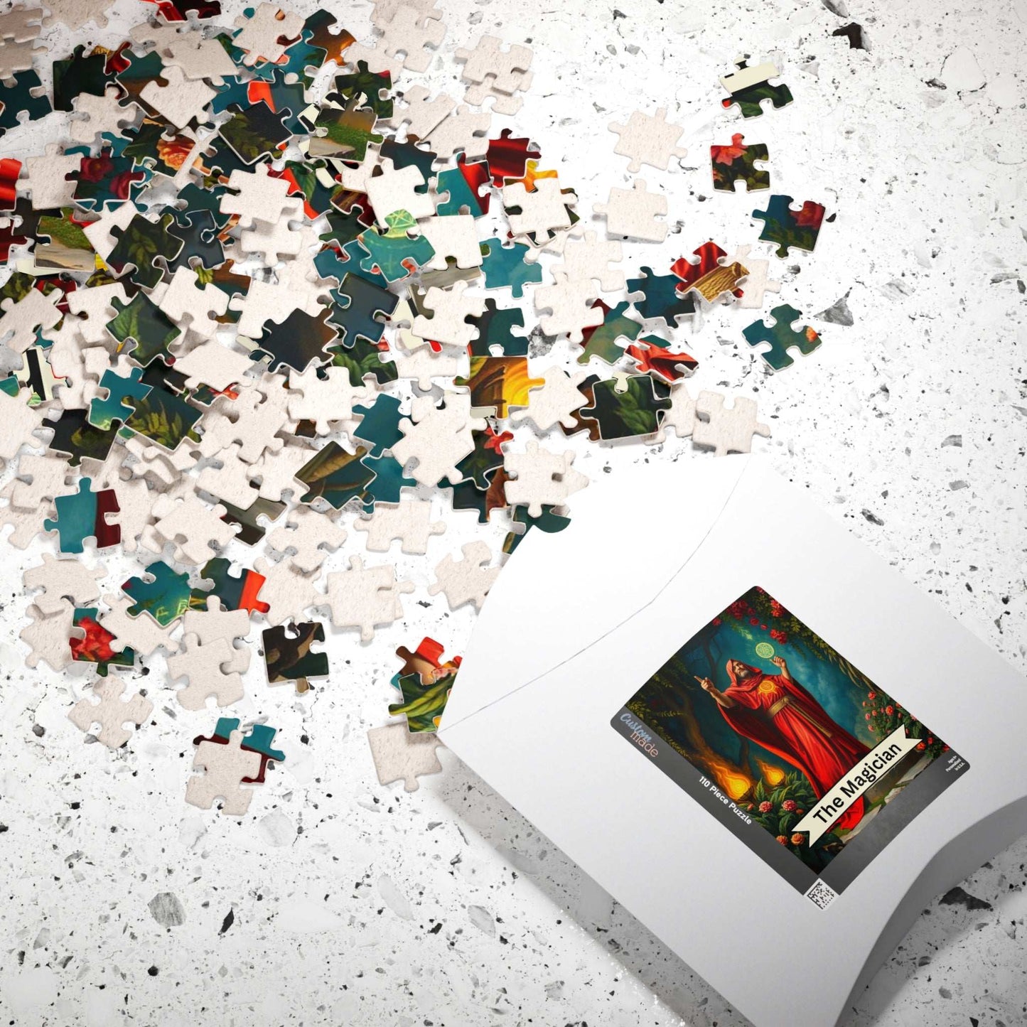 Mystical Magician Puzzle - Tarot Card Style 110-1014 Piece Jigsaw, Gift for Magic Lovers, Unique Home Decor, Family Fun, Mindful Activity Puzzle The Puzzle Chest