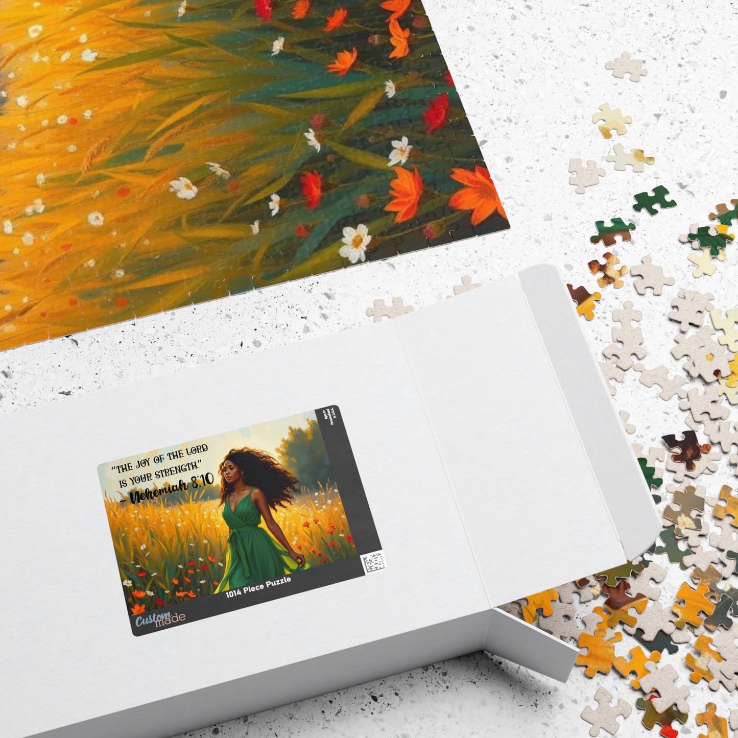 Inspirational Puzzle featuring 'The Joy of the Lord is Your Strength' - Faith Based Christian Brain Teasing Gift Puzzle The Puzzle Chest