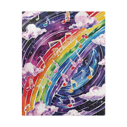 Musical Galaxy Puzzle, Music Nebula Trippy Jigsaw, Music Lover Unique Gift Idea, Mindfulness Activity, Relaxing Hobby, Family Entertainment 110 pcs (Vertical) Puzzle The Puzzle Chest
