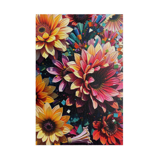 Vibrant Floral Jigsaw Puzzle - Gift for Flower Lovers, Family Game Nights, Home Entertainment 1014 pcs (Vertical) Puzzle The Puzzle Chest