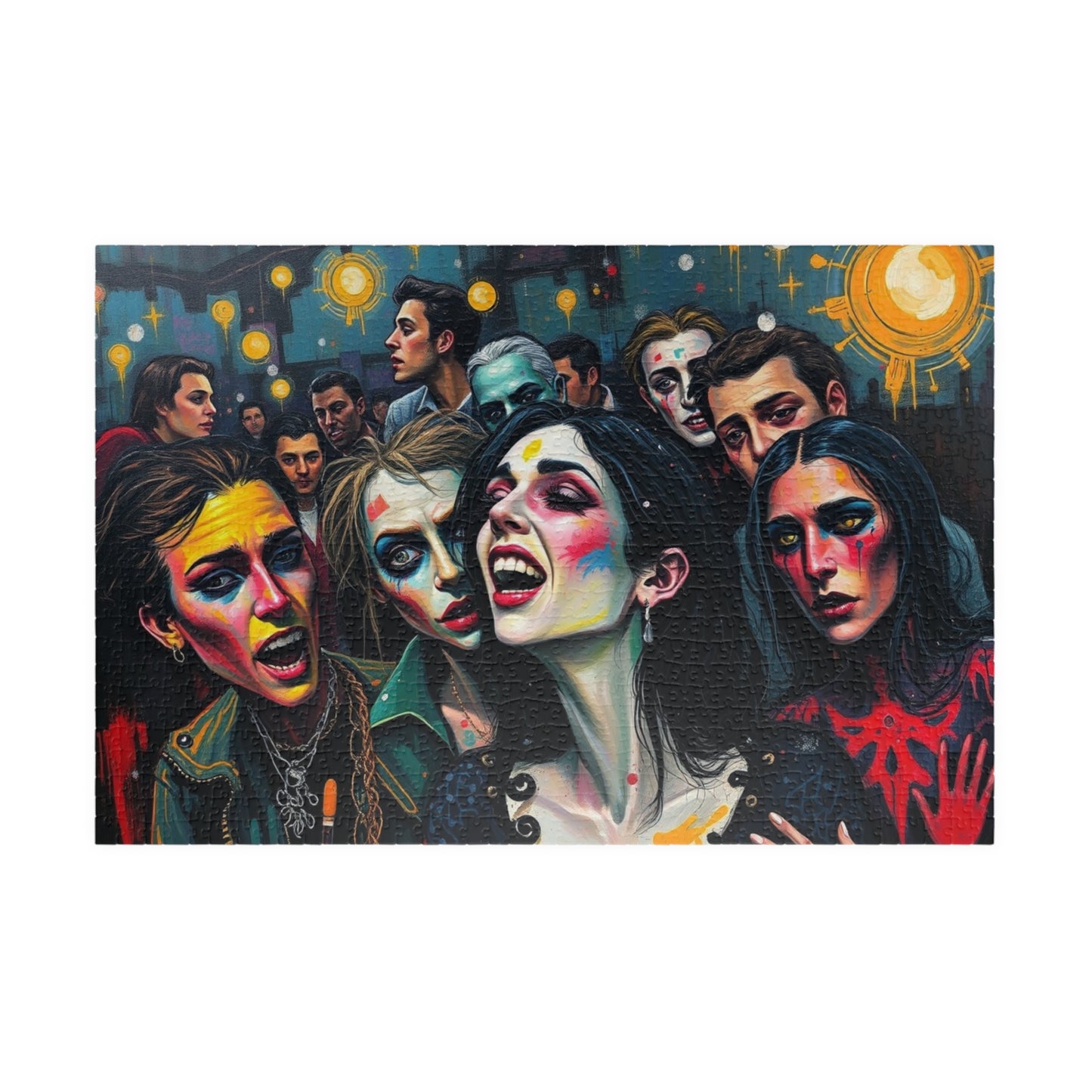 Gothic Party Jigsaw Puzzle, Artistic Puzzle for Adult Entertainment, Ideal for Game Night Solo Fun, Creative Outlet, Gift for Dark Art Lover 1014 pcs (Horizontal) Puzzle The Puzzle Chest