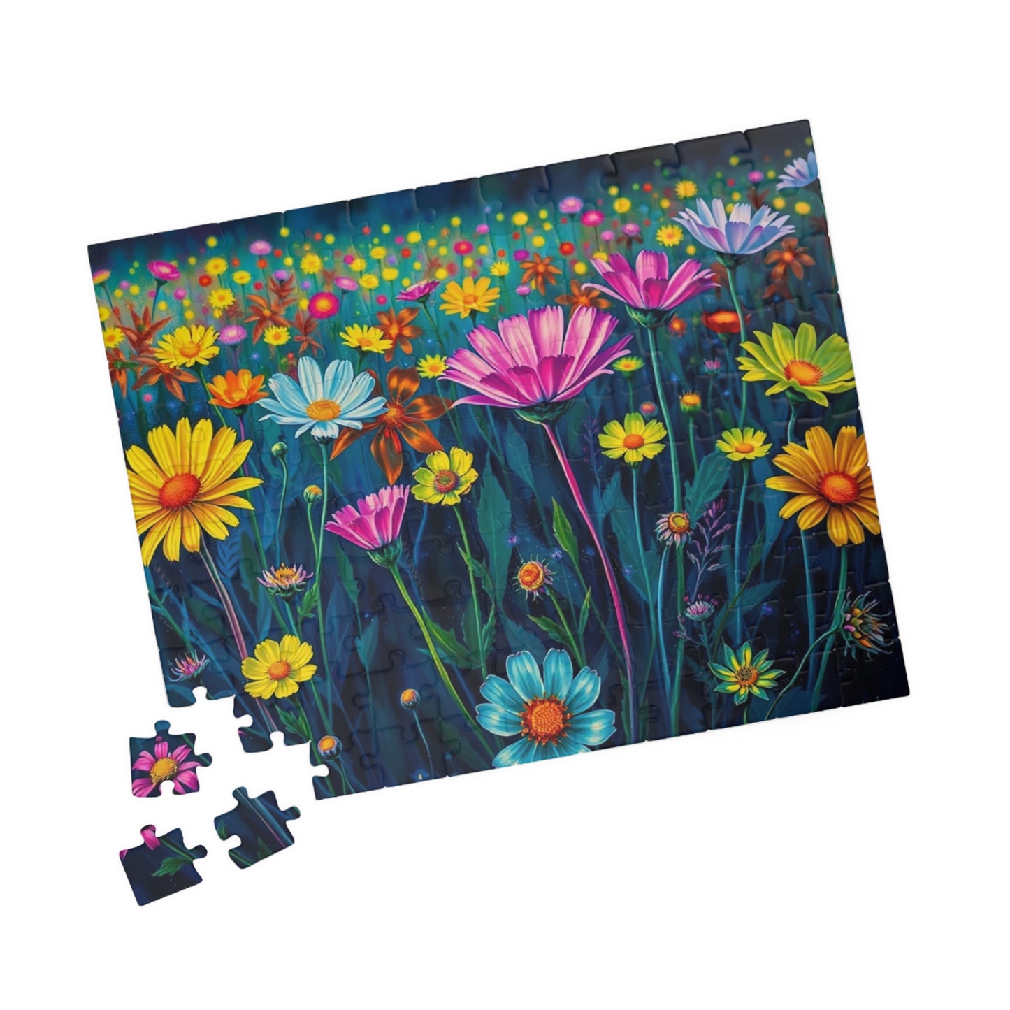 Vibrant Floral Jigsaw Puzzle | 110-1014 Piece Flower Game | Perfect for Nature Lover, Family or Solo Activity, Best Gift Idea, Puzzle Night Puzzle The Puzzle Chest