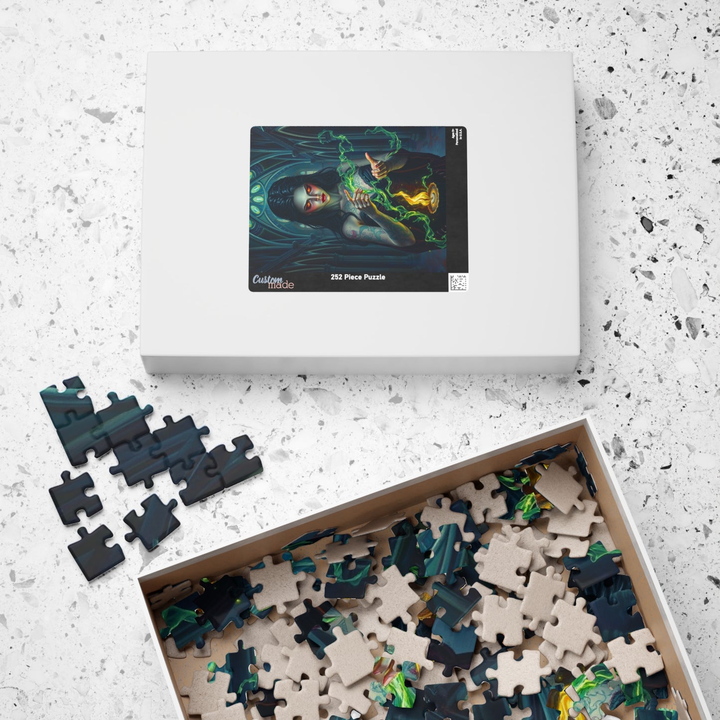 Mystical Sorceress Puzzle | Enchanted Fantasy Dark Art Jigsaw Game | Perfect Gift for Halloween, Puzzle Lovers, Home Decor and Collectors Puzzle The Puzzle Chest