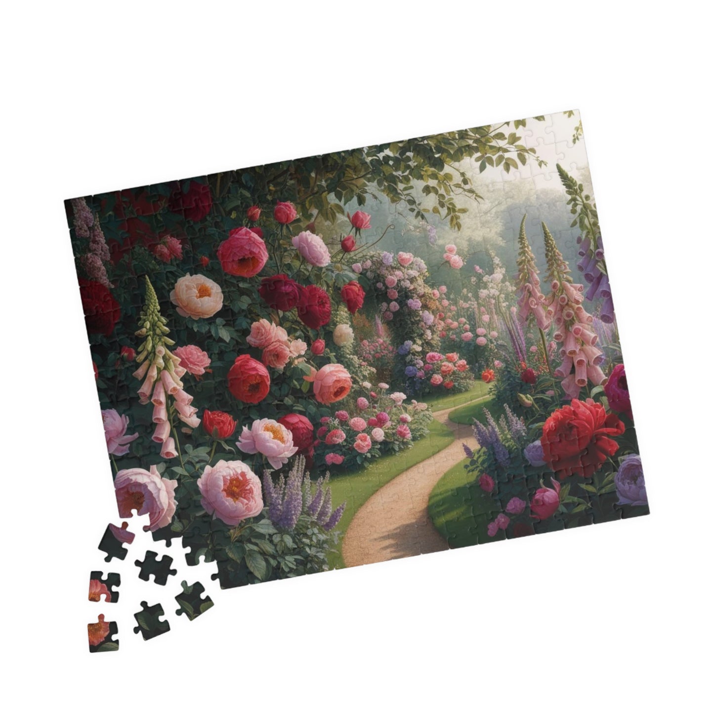 Floral Pathway Puzzle, Beautiful Garden Adult Jigsaw Game, Relaxing Indoor Activity, Home and Family Entertainment, Gift for Nature Lovers Puzzle The Puzzle Chest