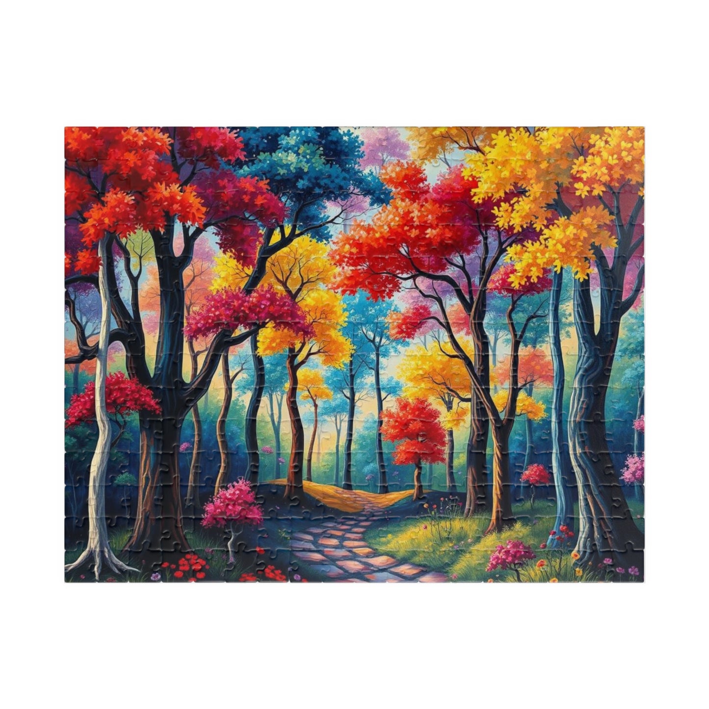 Autumn Woodland Puzzle - Landscape Jigsaw Game, Tranquil Fall Scenery, Family Game Night Gift for Nature Lover, Cozy Mindful Indoor Activity 252 pcs (Horizontal) Puzzle The Puzzle Chest