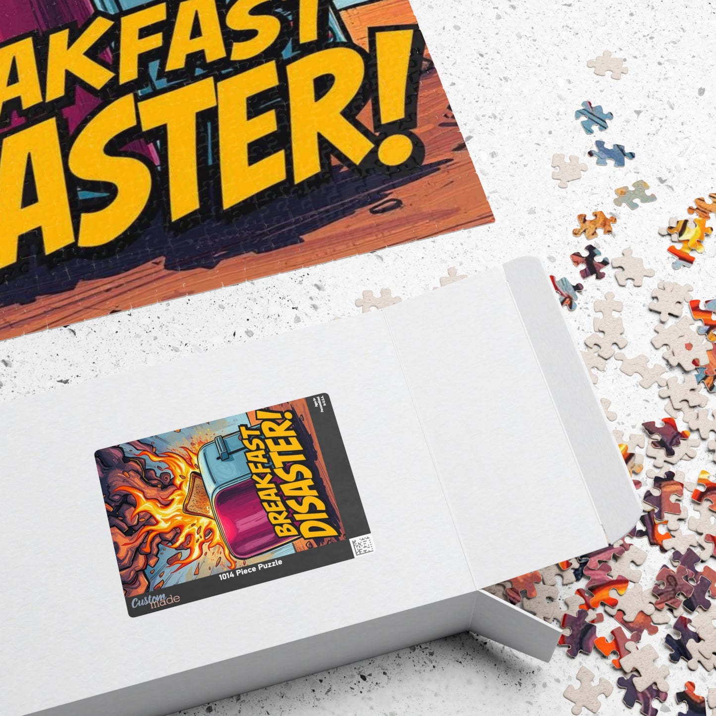 Breakfast Disaster Jigsaw Puzzle, Pop Art Puzzle for Adult, Fun Family Activity, Unique Birthday Holiday Gift, Game Night Creative Challenge Puzzle The Puzzle Chest