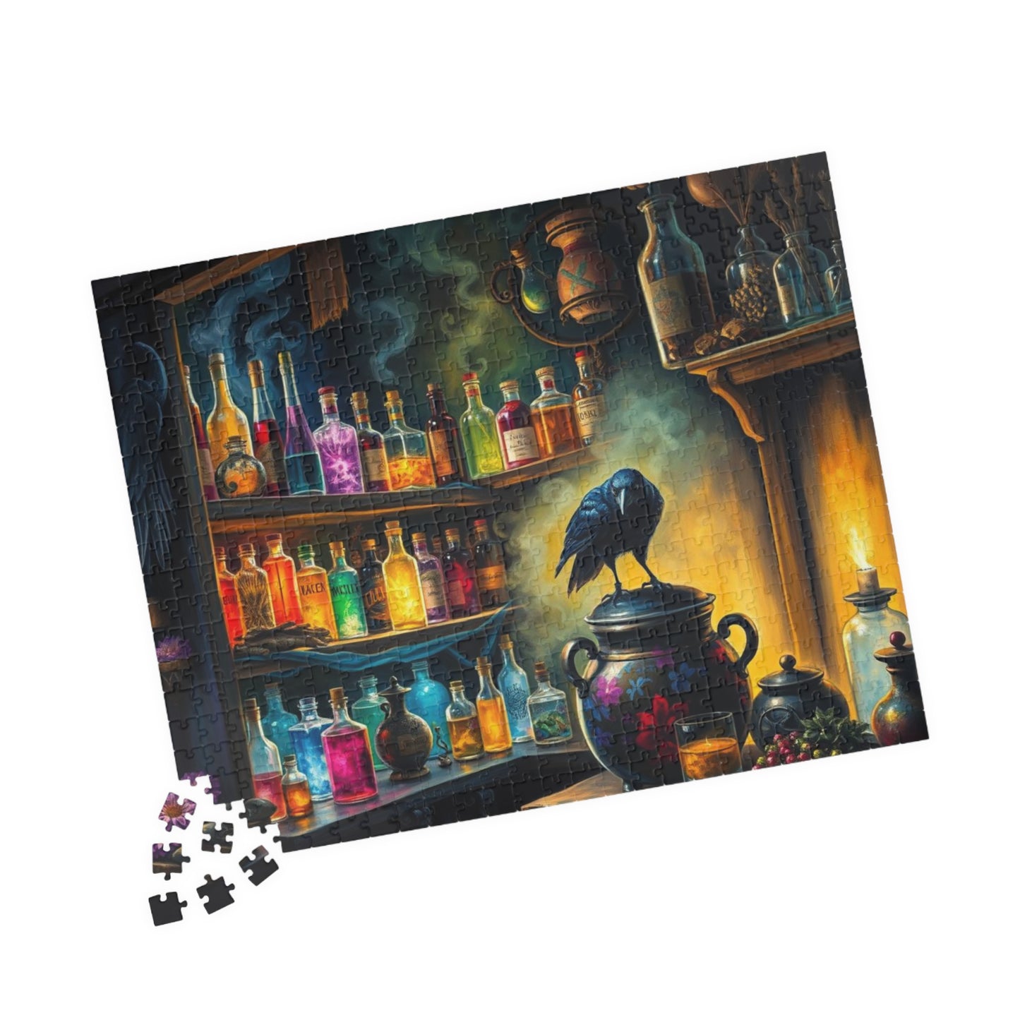 Mystical Potion Puzzle, Enchanting Jigsaw for Adults, Cozy Game Night Entertainment, Halloween Gift, Home Decor, Creative Activity The Puzzle Chest