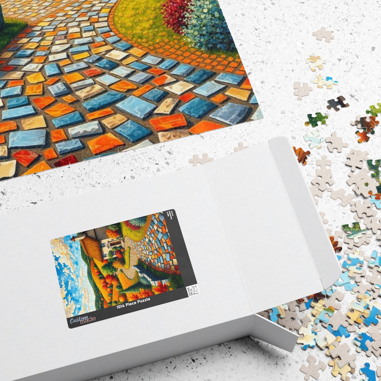 Autumn Landscape Mosaic Puzzle - 110/252/520/1014-Piece, Ideal for Family Game Night, Cozy Fall Decor, Nature Lover Gift, Relaxing Activity Puzzle The Puzzle Chest