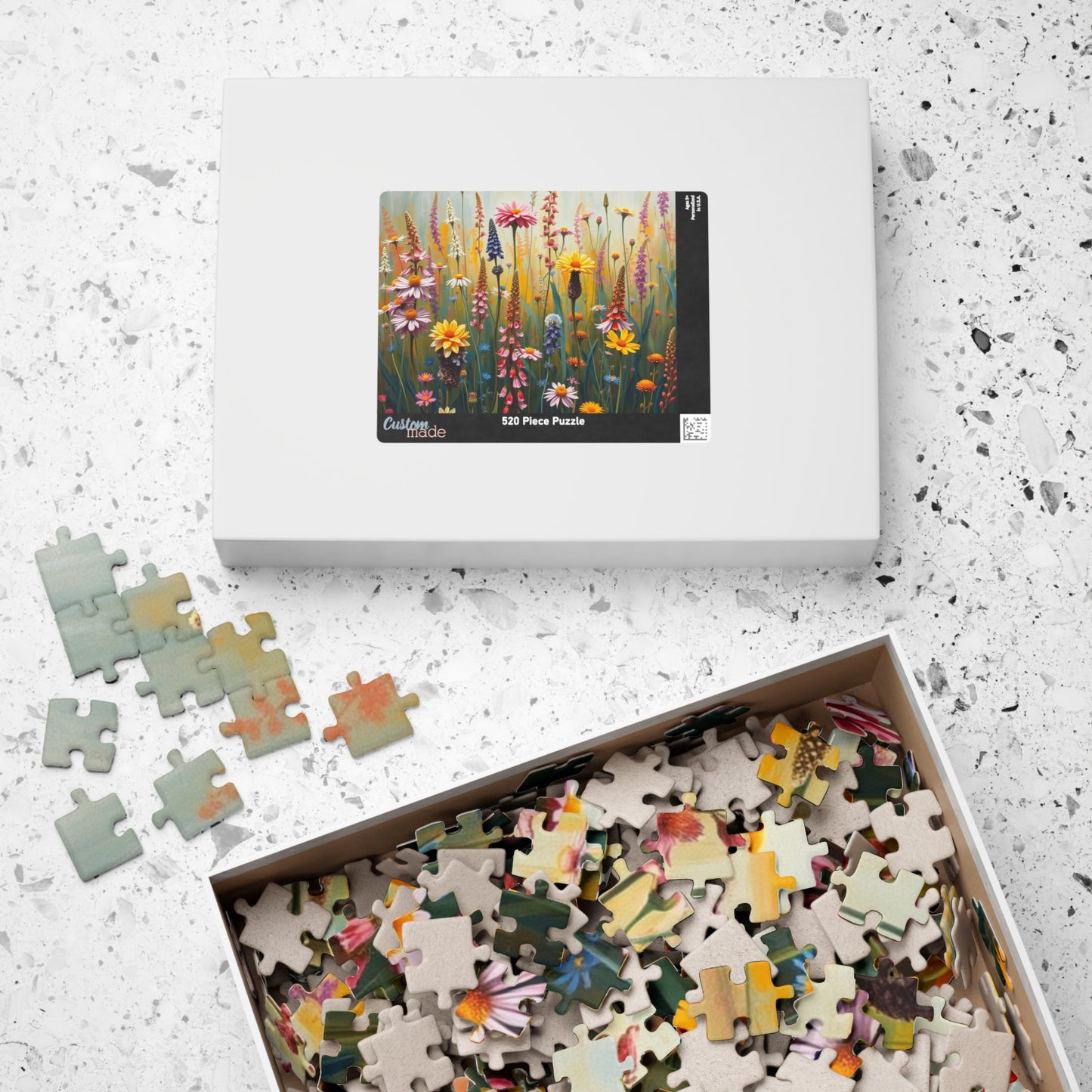 Floral Puzzle, Vibrant Wildflower Jigsaw Game for Adults, Nature Theme Gift for Friends, Family Fun, Home Entertainment Puzzle The Puzzle Chest