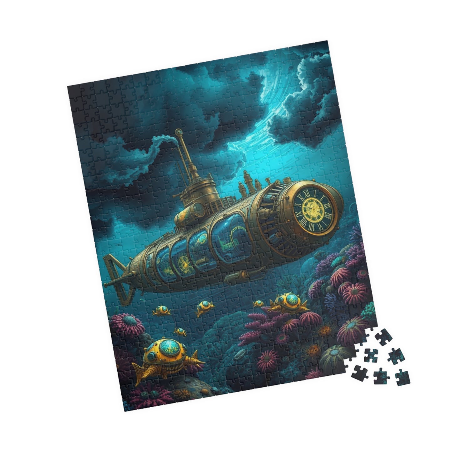 Underwater Submarine Puzzle | Steampunk Adventure | Perfect Gift for Ocean Lovers, Family Game Night, Unique Wall Art, Educational Fun Puzzle The Puzzle Chest