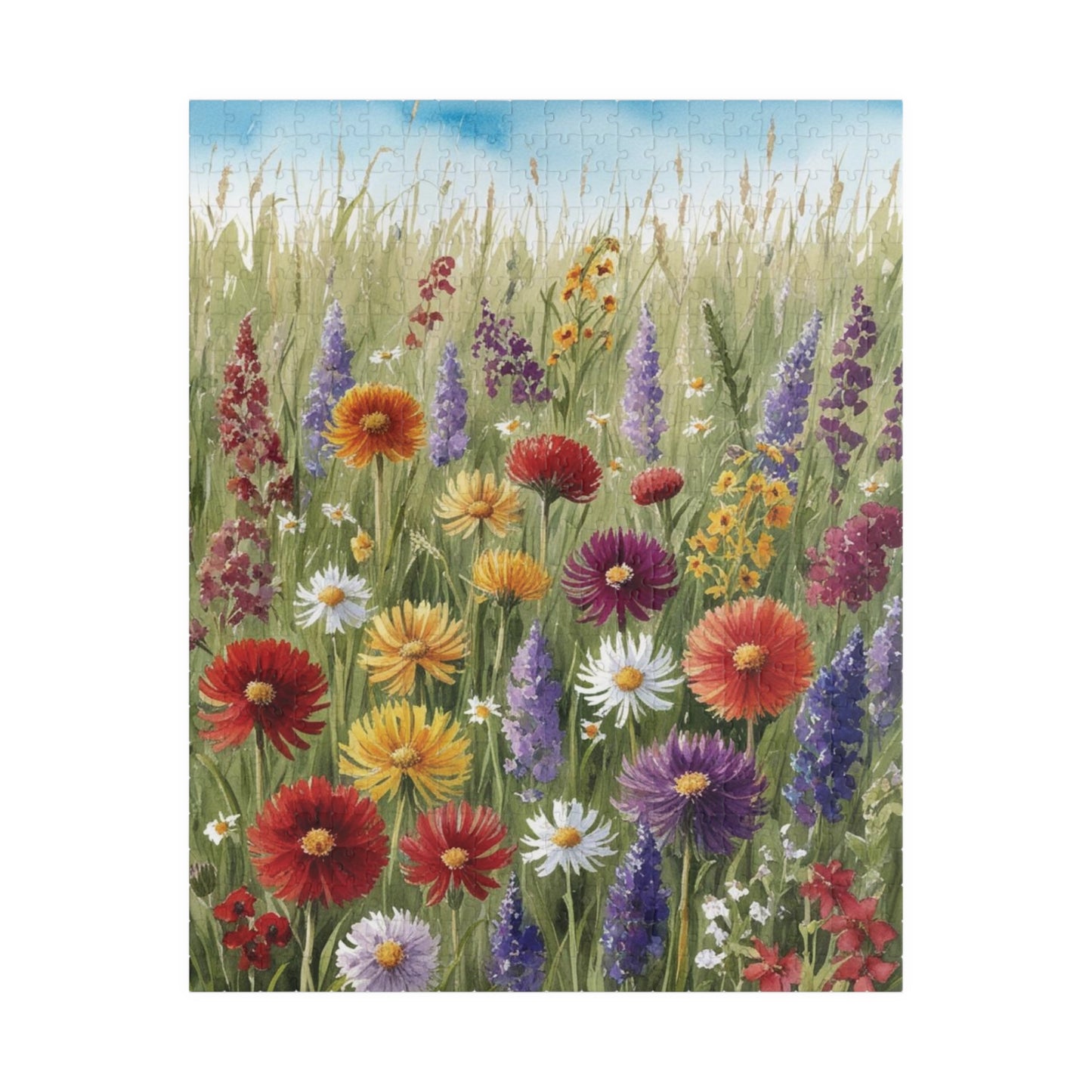 Wildflower Meadow Jigsaw Puzzle for Adult Home Entertainment, 110-1014 Piece, Gift for Puzzle Loving Friends, Family Game Night, Creative Leisure Activity 520 pcs (Vertical) Puzzle The Puzzle Chest
