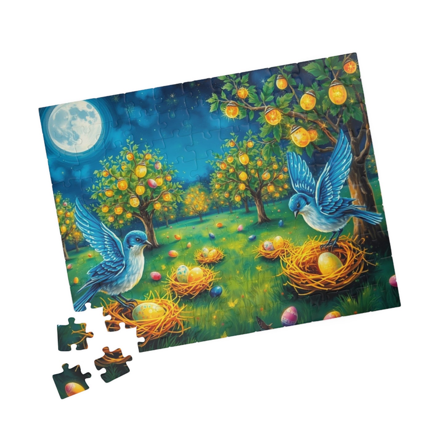 Colorful Easter Nest Jigsaw Puzzle for Adults, Perfect for Family Fun, Solo Entertainment, Mental Exercise, Holiday and Birthday Gifts Puzzle The Puzzle Chest