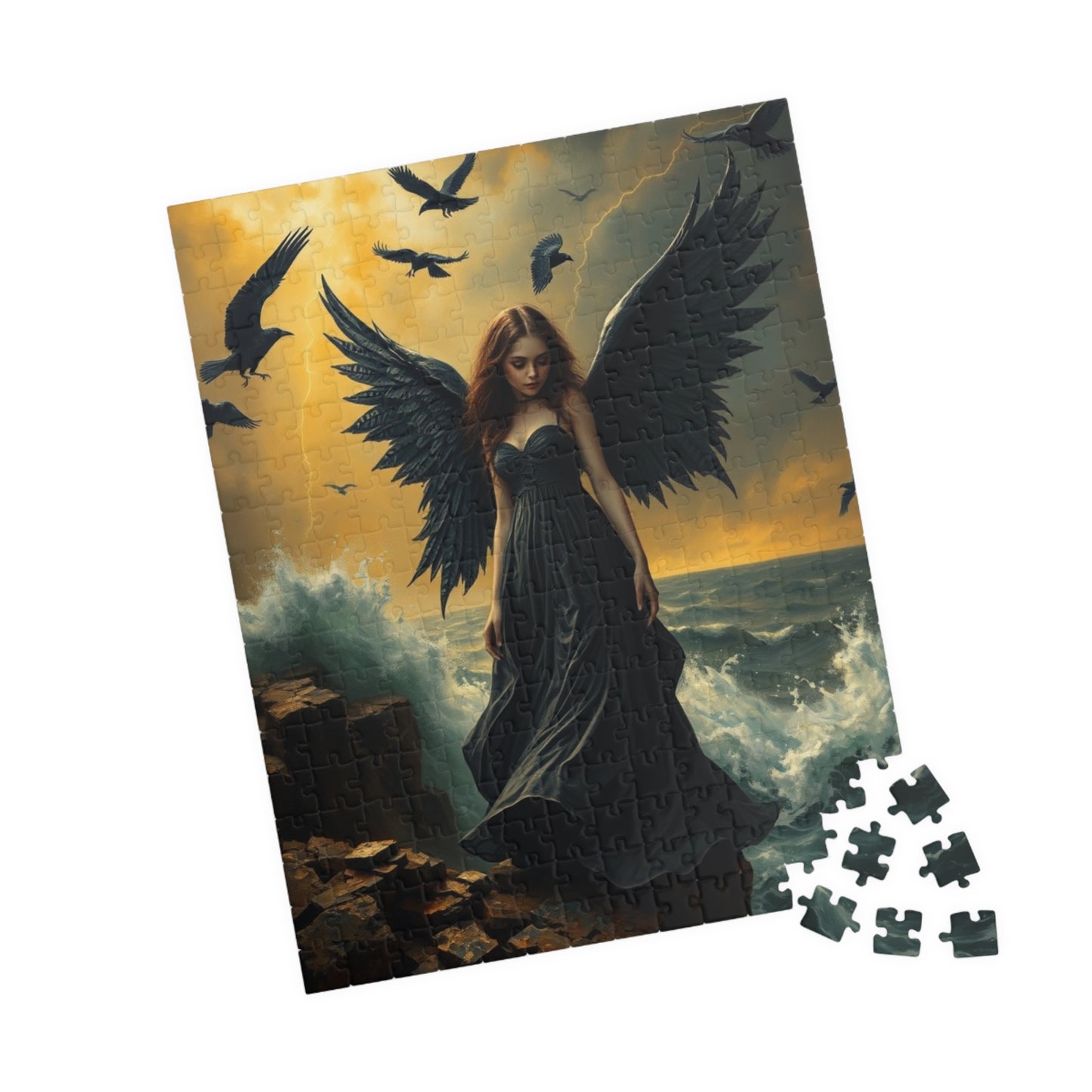 Mystical Angel Puzzle: Enchanting 110, 252, 520, or 1014-Piece Jigsaw Game for Fantasy Lovers, Home Decor, Gifts, Relaxation, Collectibles Puzzle The Puzzle Chest
