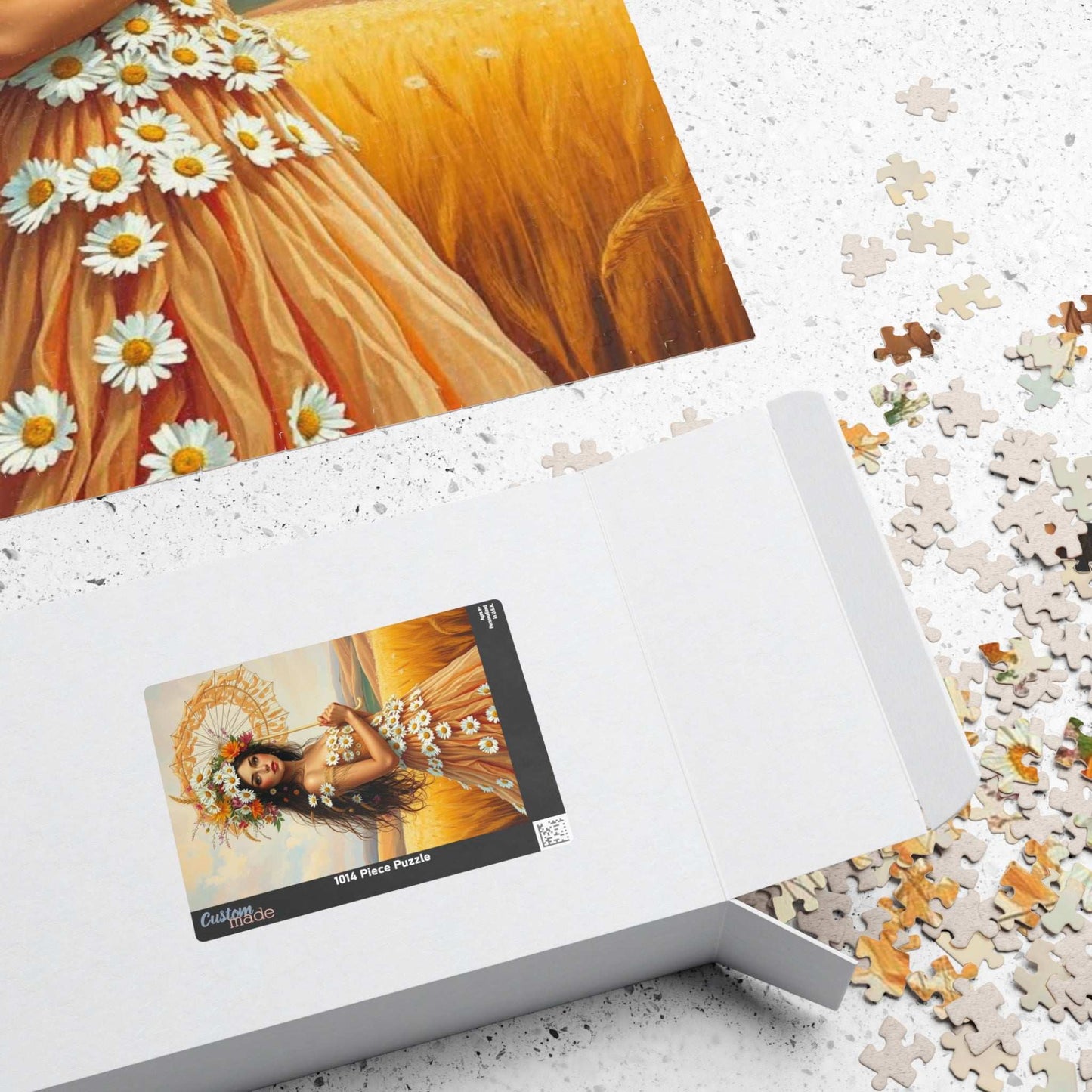 Lady of the Golden Fields - Summer Wildflower Fantasy Jigsaw Puzzle Puzzle The Puzzle Chest