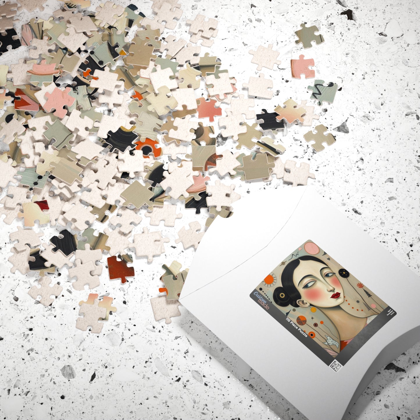 Jigsaw Puzzle, Surreal Woman Portrait in Soft Pastel Colors, 110-1014 Piece Artistic Mindfulness Activity, Home Entertainment, Gift for Her Puzzle The Puzzle Chest
