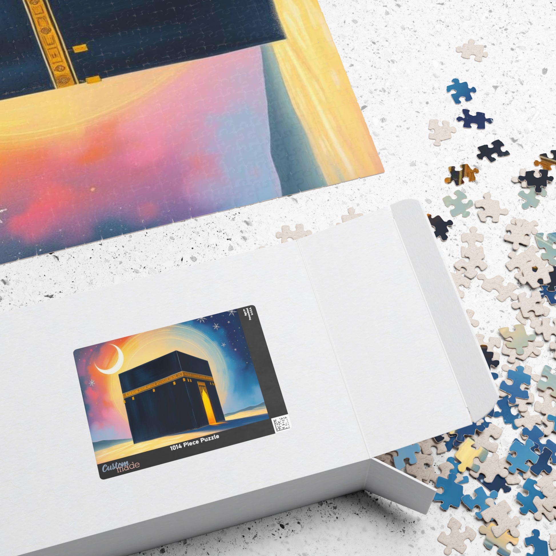 Serene Kaaba Jigsaw Puzzle Vibrant Desert Scene, Mindfulness Activity, Islamic Art Puzzle Home Entertainment, Family Fun, Gift for Him/Her Puzzle The Puzzle Chest