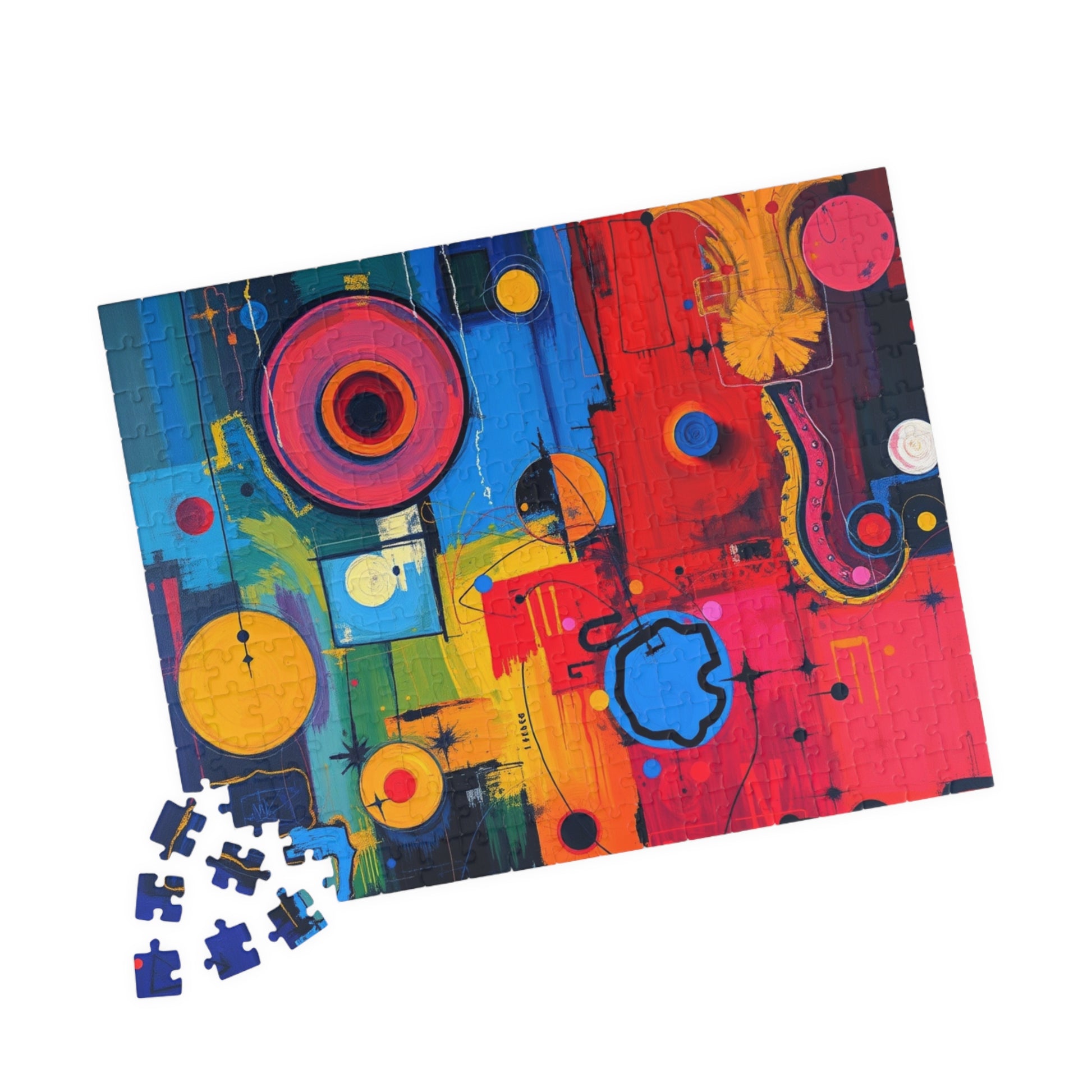 Vibrant Abstract Art Puzzle - Colorful Artwork Jigsaw Puzzle for Adults Puzzle The Puzzle Chest